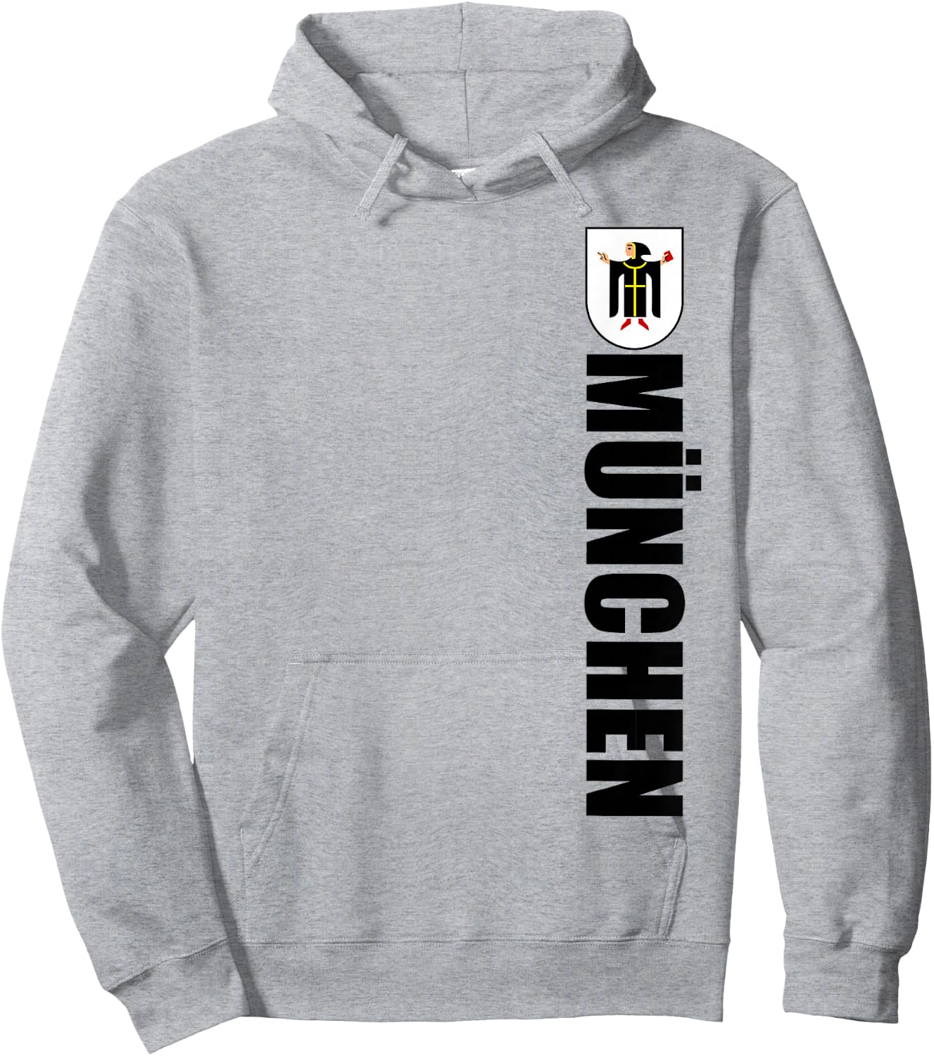 Coat Of Arms Of Munchen German Souvenir Retro Munich Bavaria Hoodie - Hoodie | Ash