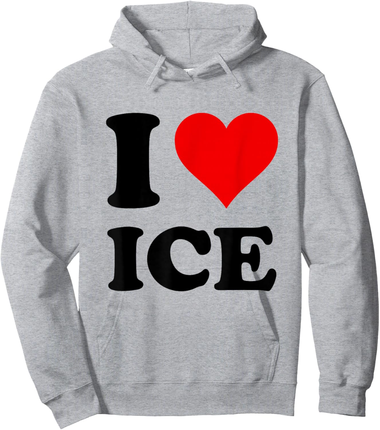 I Love Ice Hoodie - Hoodie | Ash