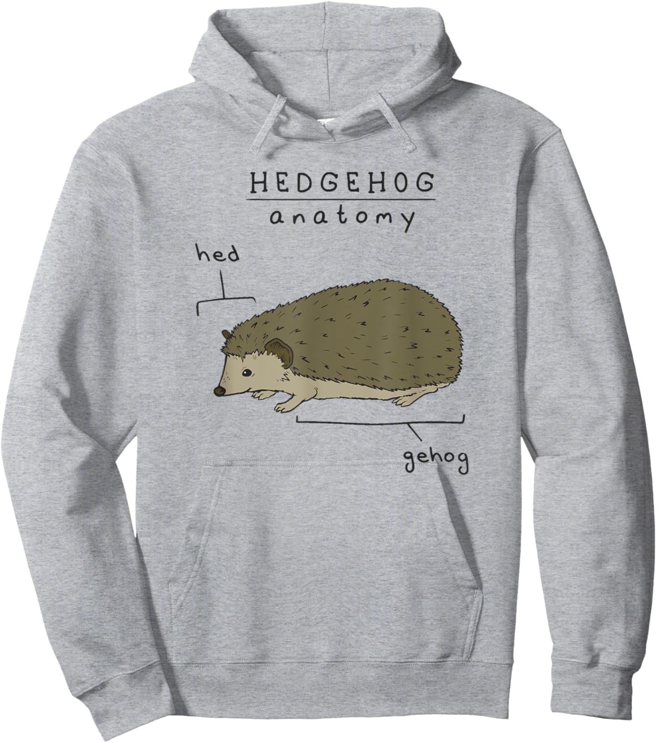 Hedgehog cute Hedgehogs Hoodie - Hoodie | Ash