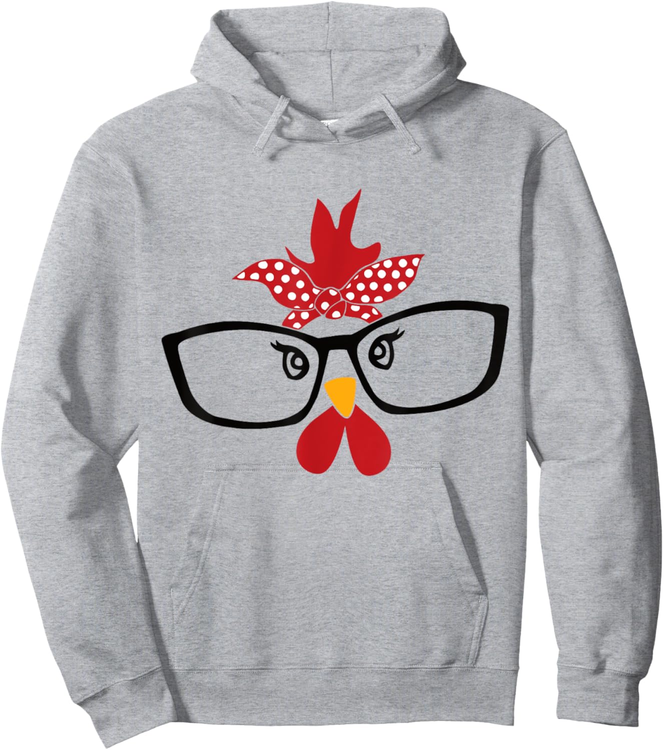 Chicken Costume Halloween Chicken Face Rooster Funny Hoodie - Hoodie | Ash