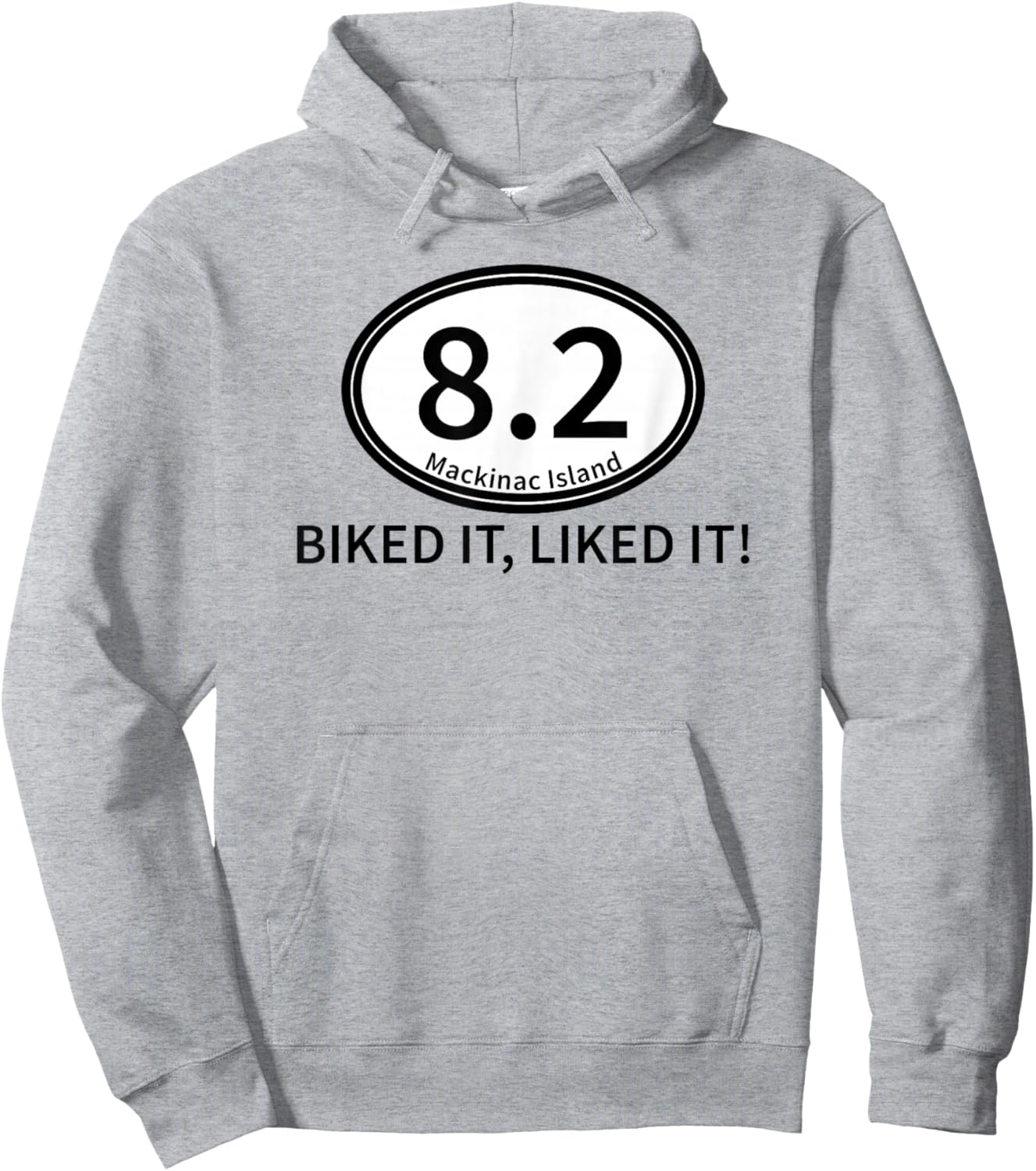 Mackinac Island Michigan Biked It Liked It Up North Vacation Hoodie - Hoodie | Ash