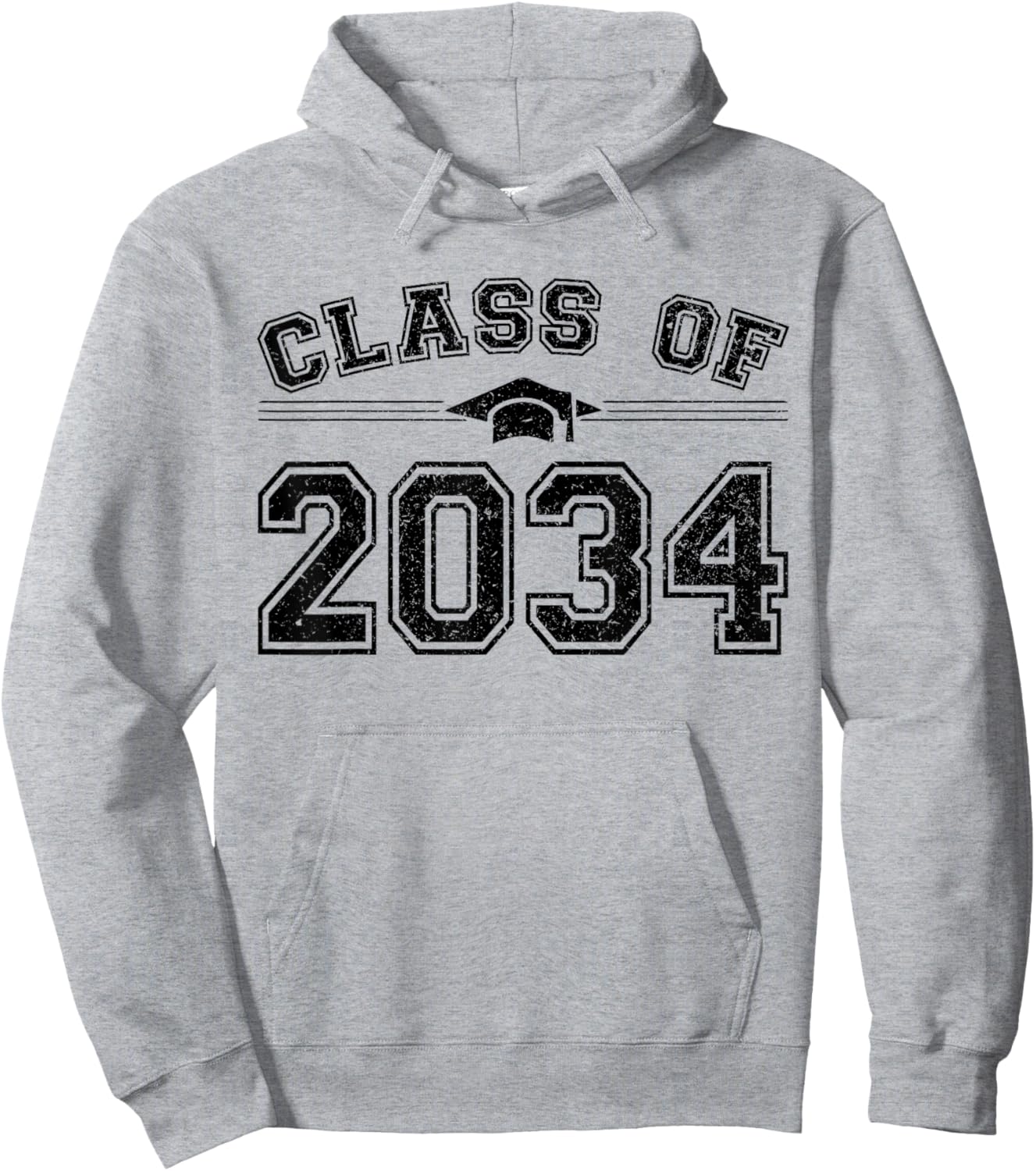 Class of 2034 Grow With Me Graduation First Day of School Hoodie - Hoodie | Ash