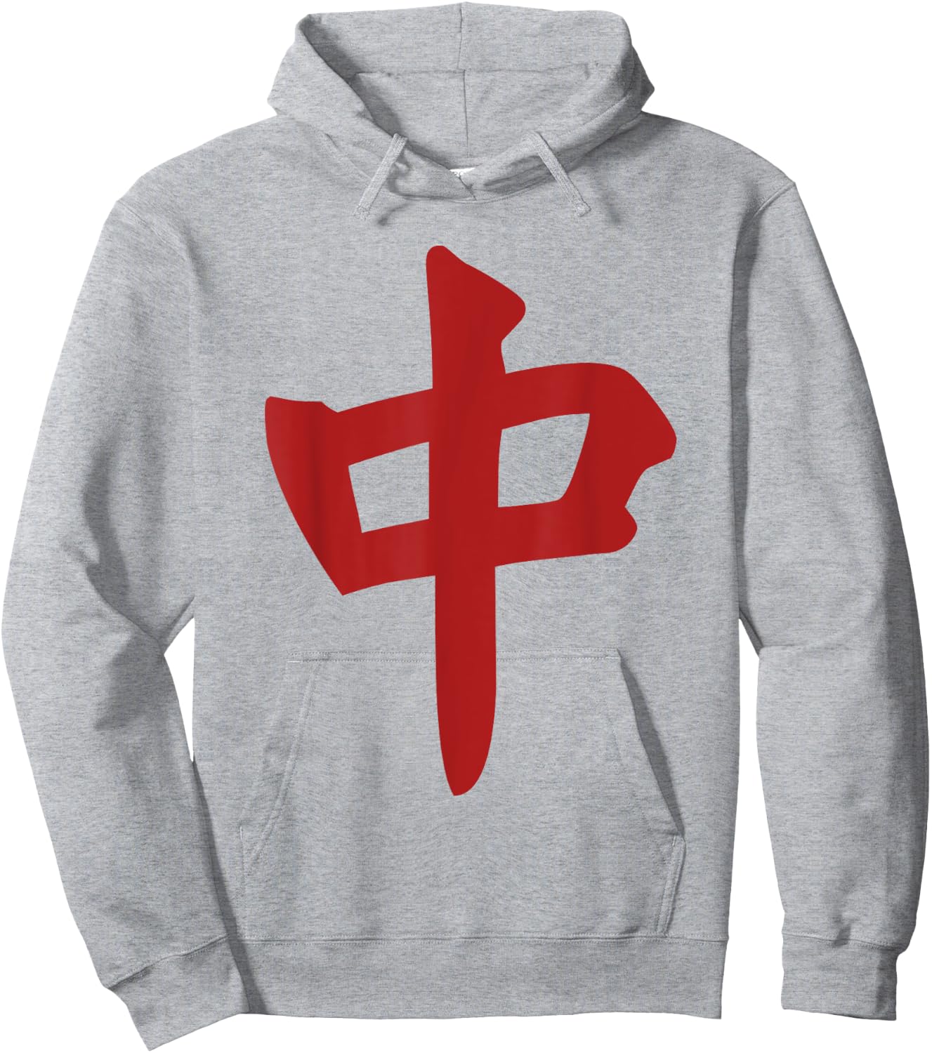Chinese Mahjong Mah Jong Game Honor Dragon Tiles Zhong Hoodie - Hoodie | Ash