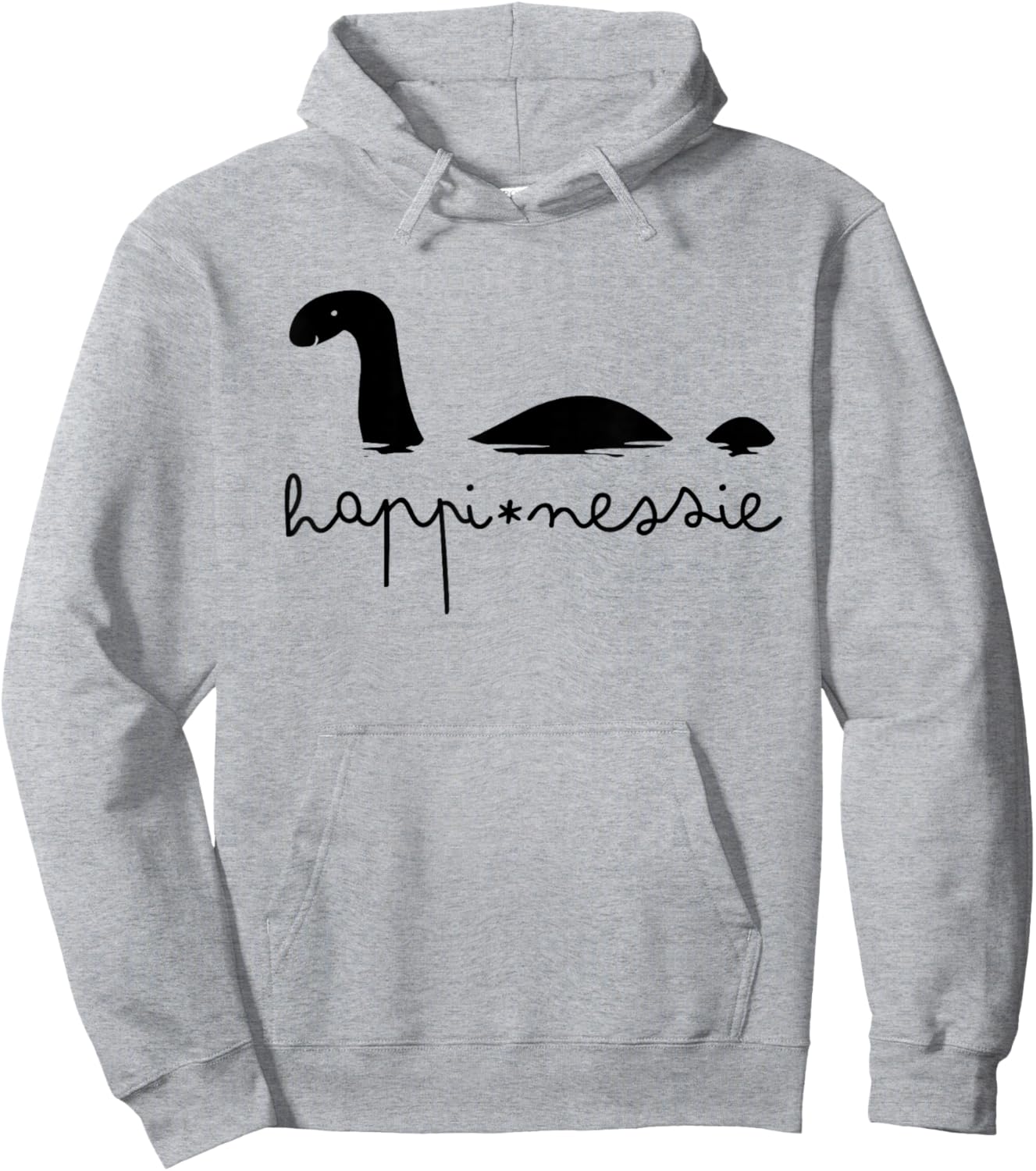 HappiNessie Loch Ness Monster Cute Women Cartoon Hoodie - Hoodie | Ash