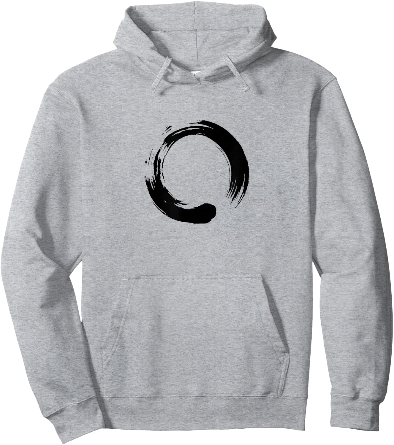 Enso, Zen, circle, symbol, Buddhism, Buddha, meditation Yoga Hoodie - Hoodie | Ash