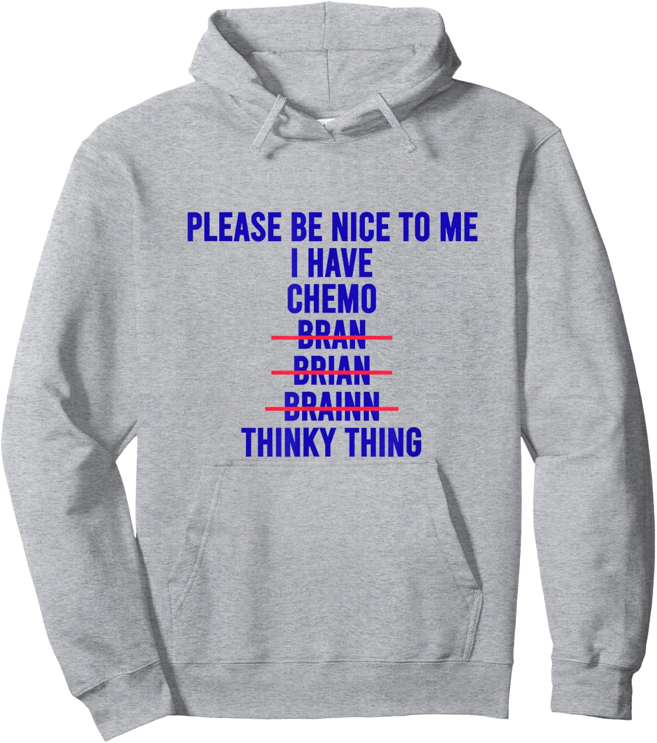 Funny Chemo Brain Excuse Shirt Cool Cancer Empathy Meme Hoodie - Hoodie | Ash