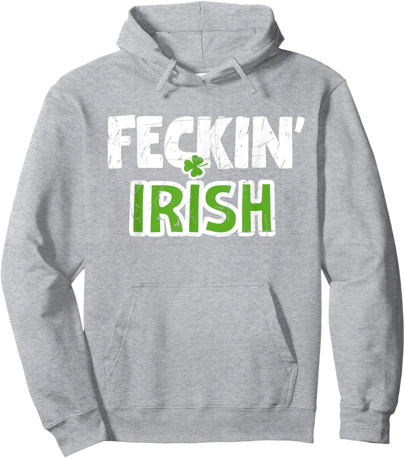 Feckin' Irish Patricks Paddys Day Kiss Team Hoodie - Hoodie | Ash