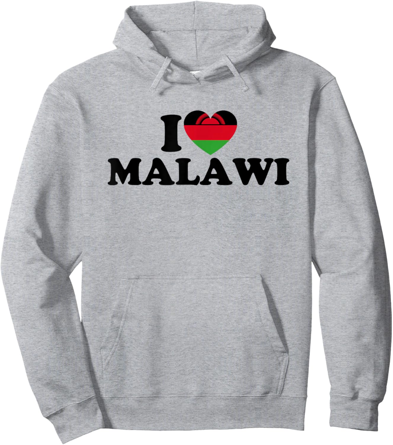 I Love Malawi Hoodie - Hoodie | Ash