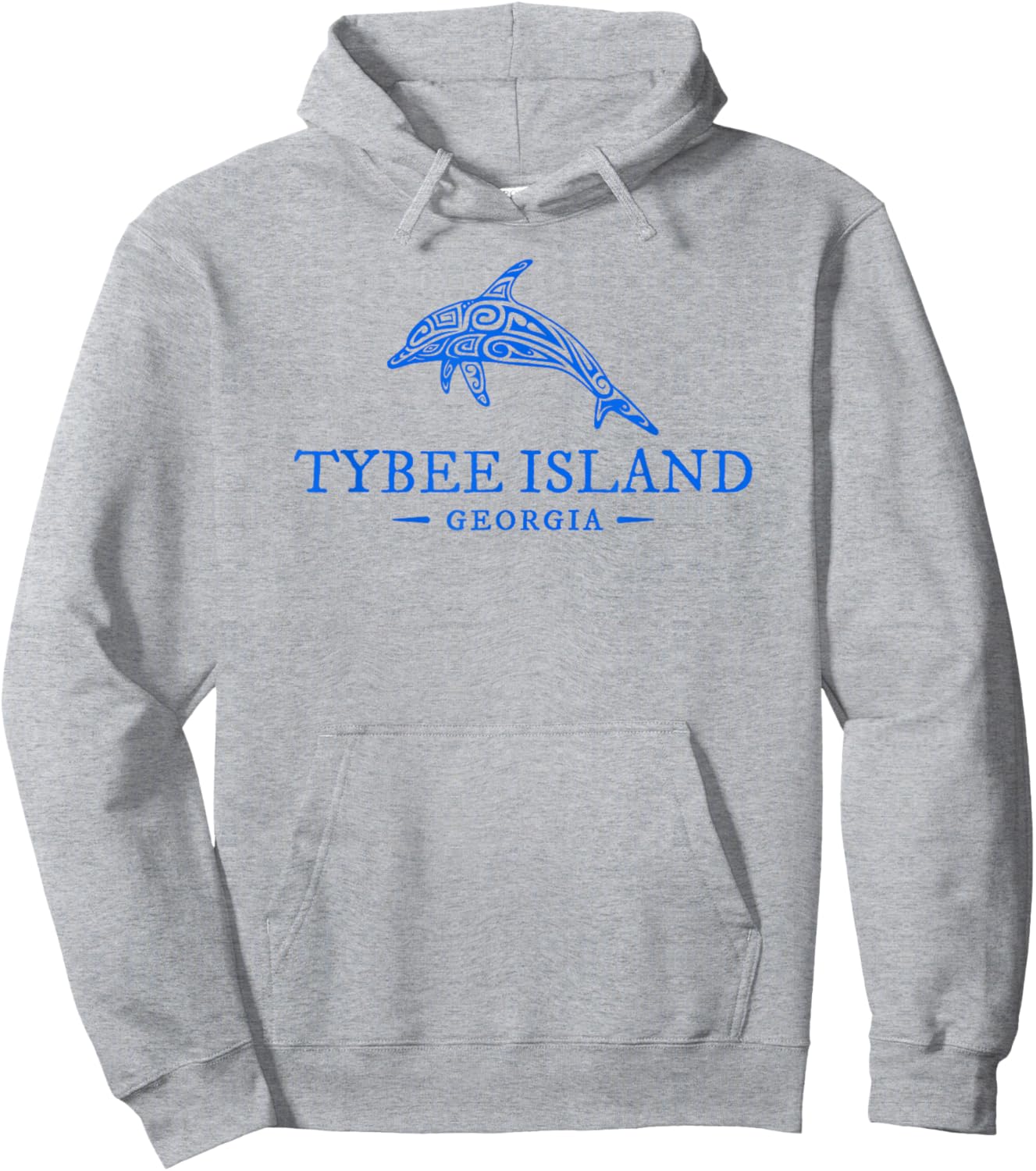 Tybee Island Georgia Dolphin Kids Beach Souvenir Hoodie - Hoodie | Ash
