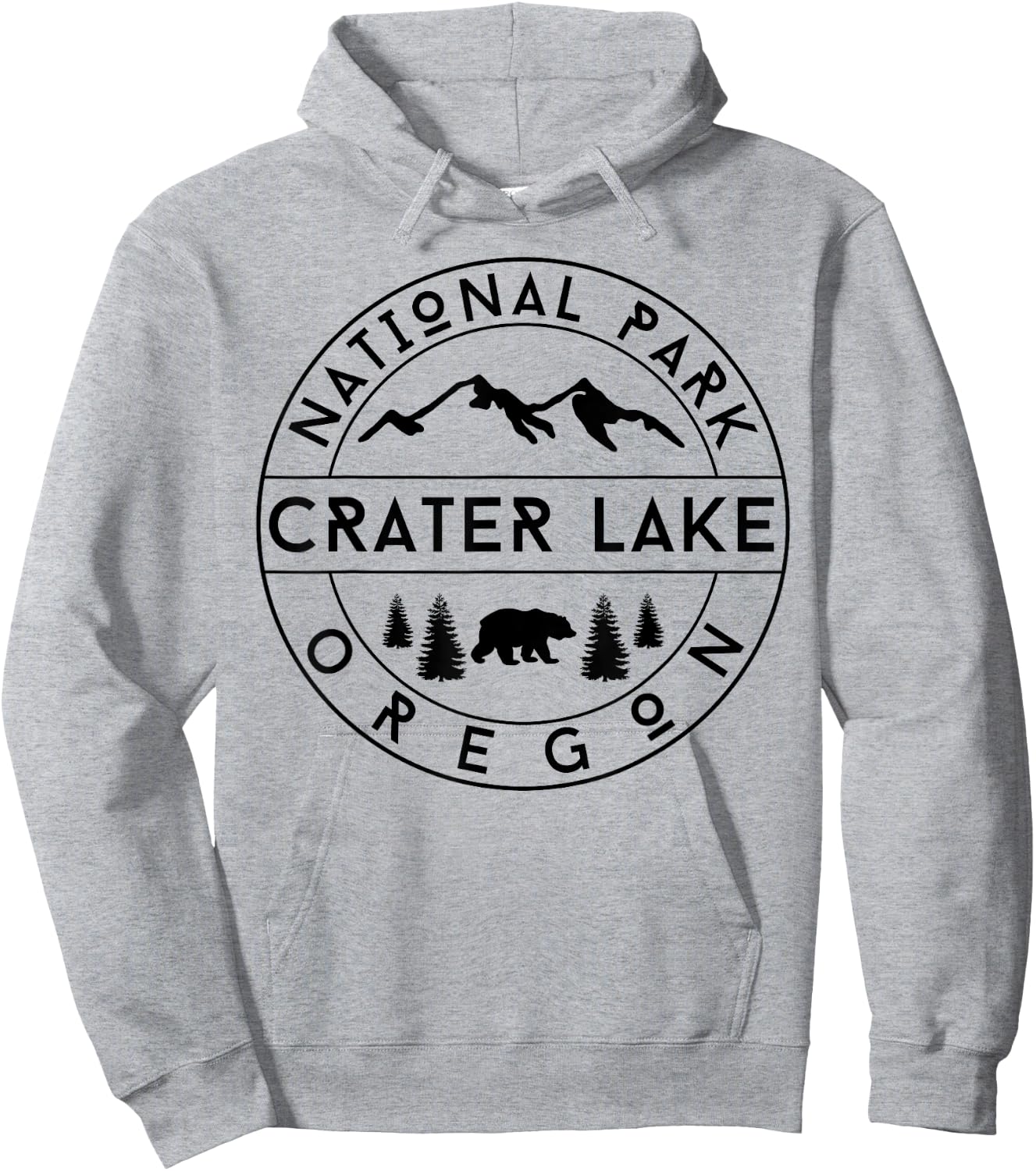 Crater Lake National Park Hoodie - Hoodie | Ash