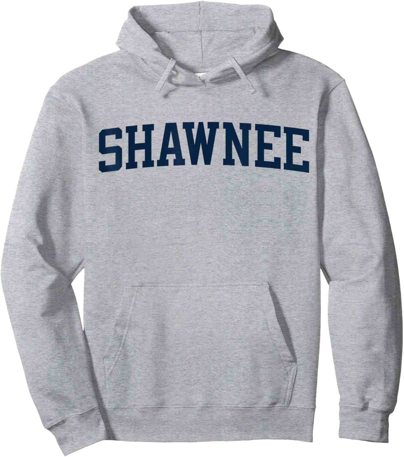 Shawnee Oklahoma Collegiate Style Varsity Block Letter Hoodie - Hoodie | Ash