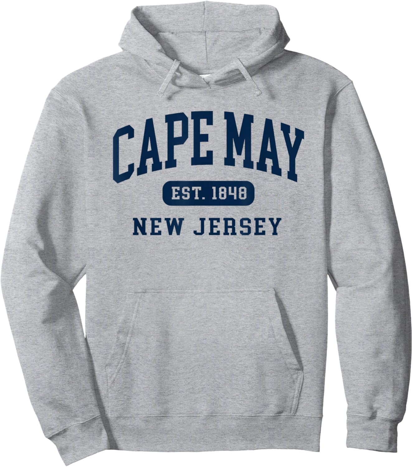 Cape May NJ New Jersey Retro Est 1848 Vintage Souvenir Hoodie - Hoodie | Ash