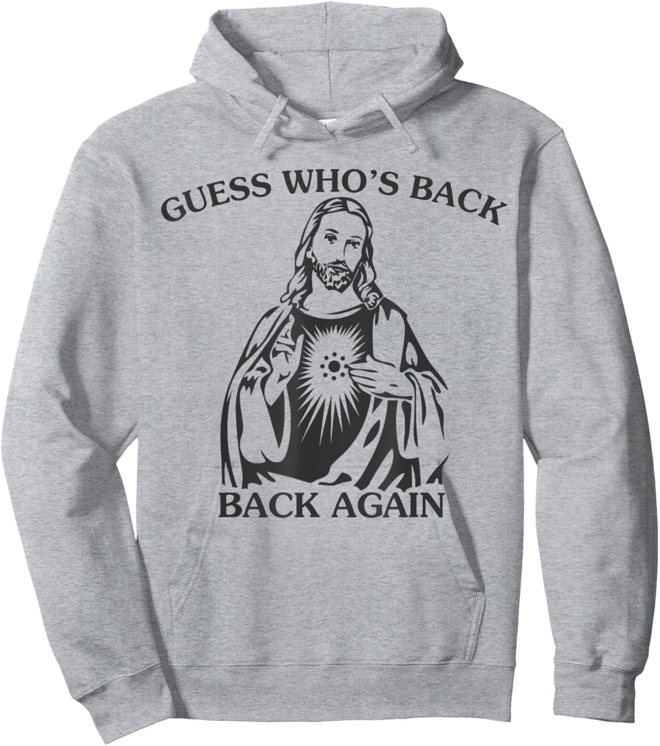 Guess Who's Back Back Again Happy Easter Jesus Christian Hoodie - Hoodie | Ash