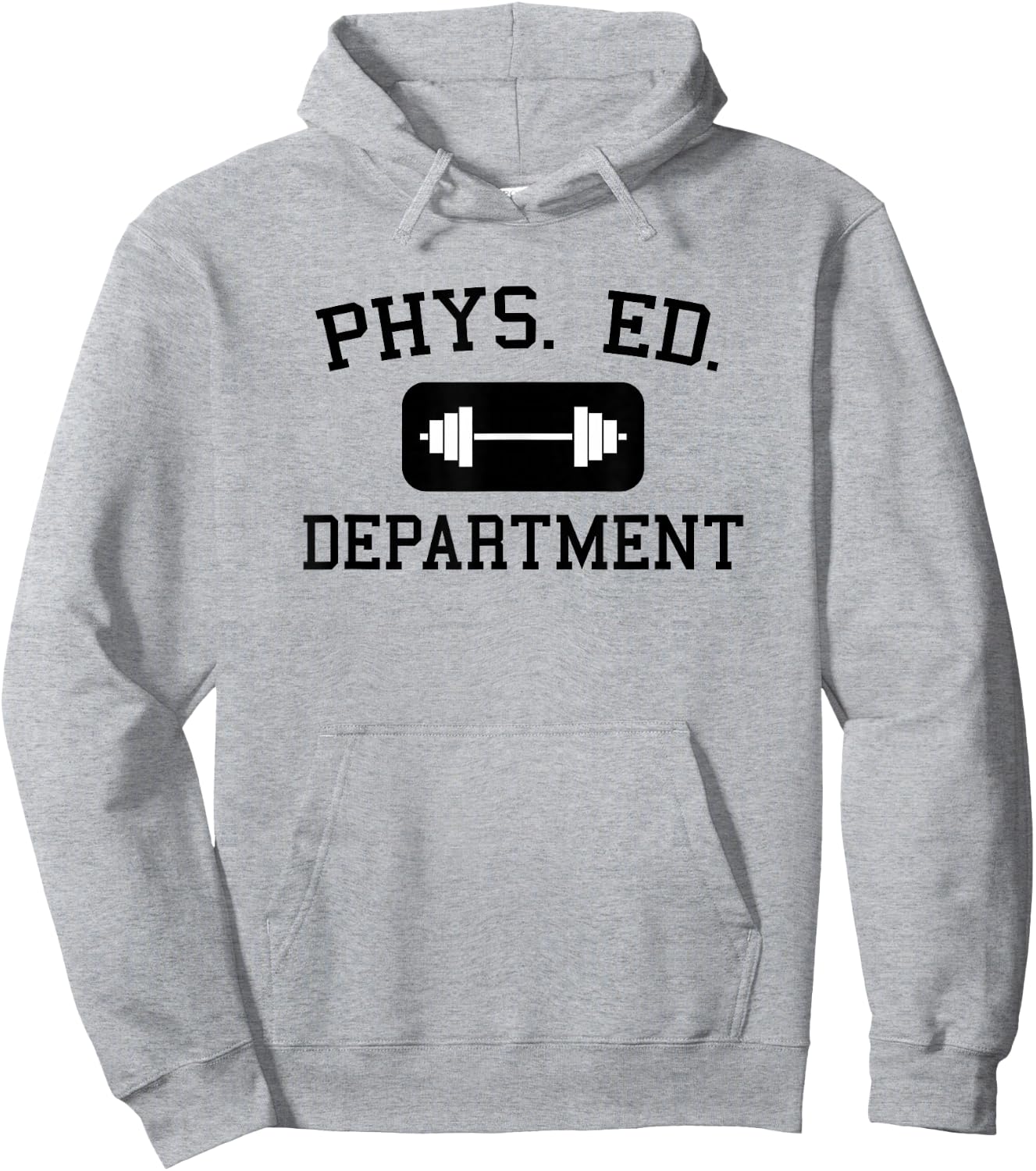 Phys Ed Department with a Dumbbell - Gym Hoodie - Hoodie | Ash