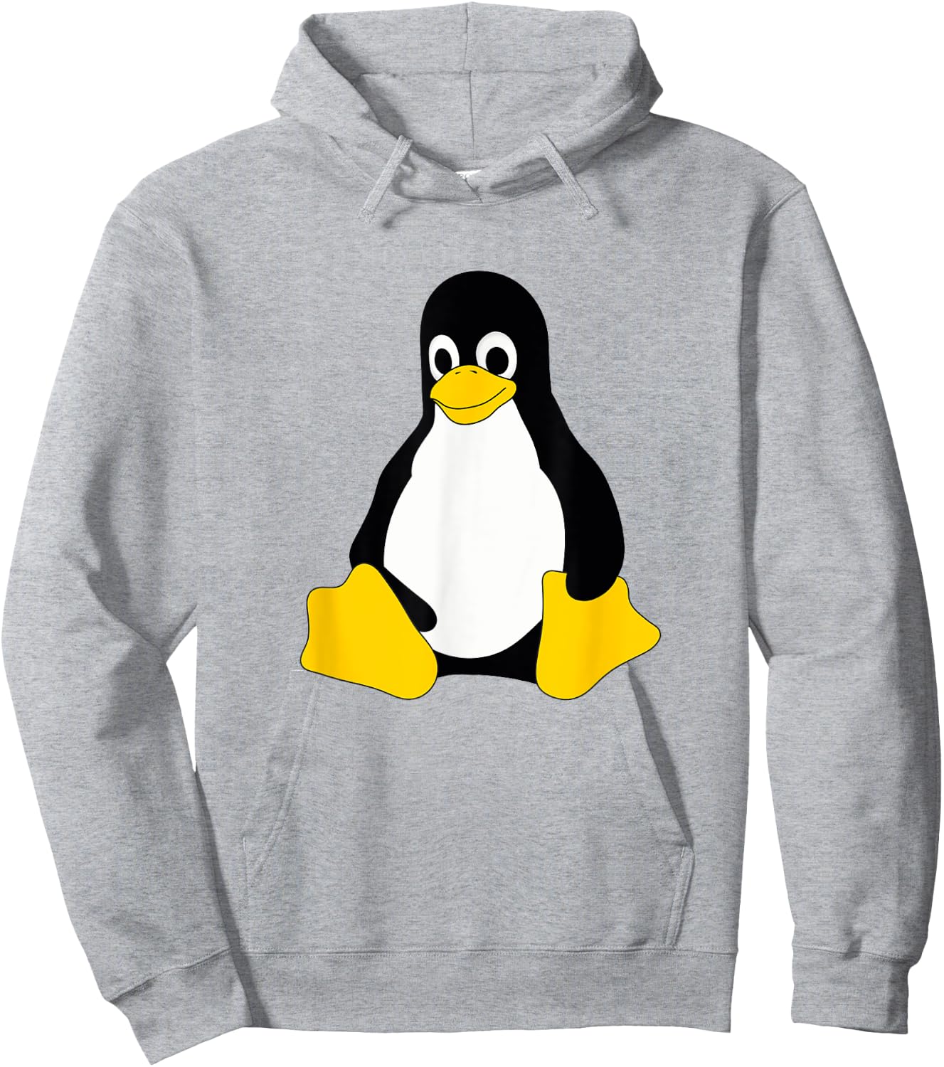 Linux Mascot Tux the Penguin Nerd Geek IT Person Hoodie - Hoodie | Ash