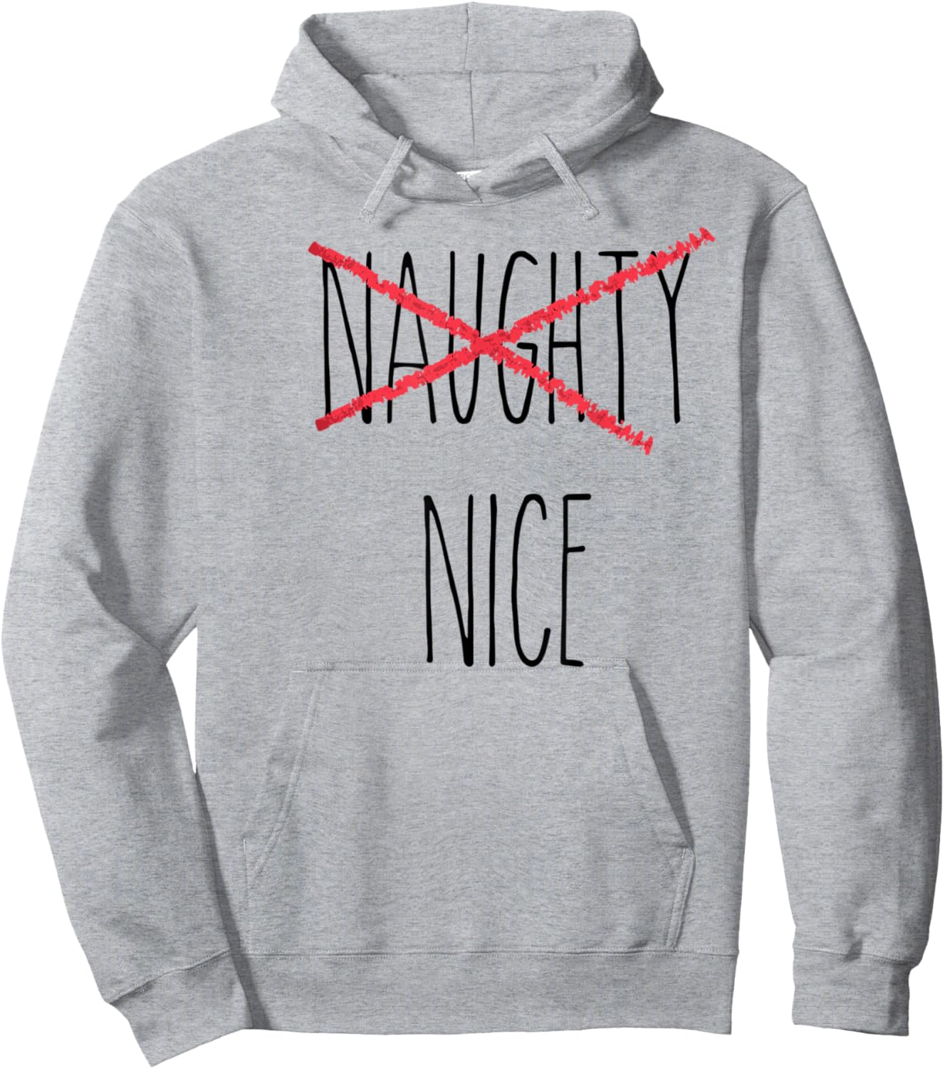 Rae Inspired Dunn naughty humorous nice holiday Christmas Hoodie - Hoodie | Ash