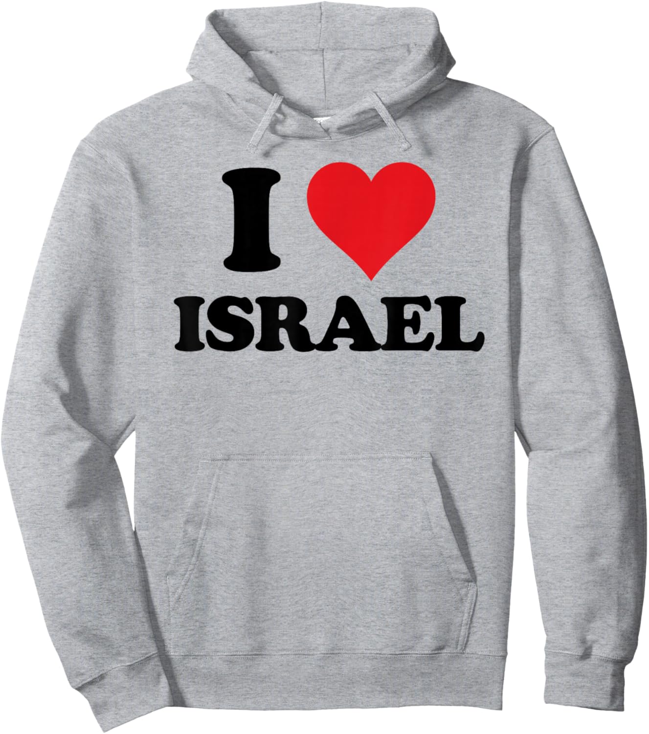 I Heart Israel First Name I Love Personalized Stuff Hoodie - Hoodie | Ash