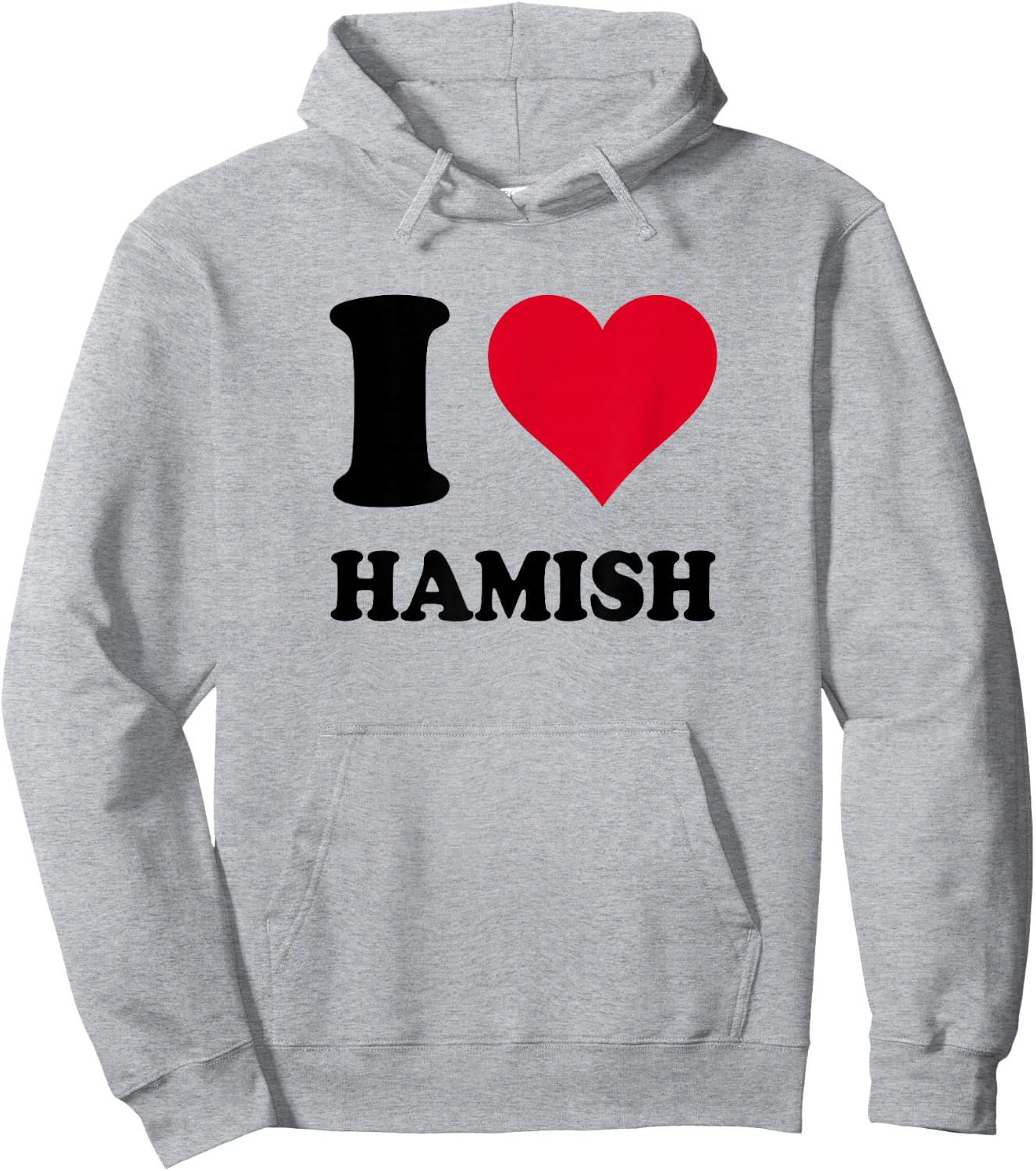 I Love Hamish Hoodie - Hoodie | Ash