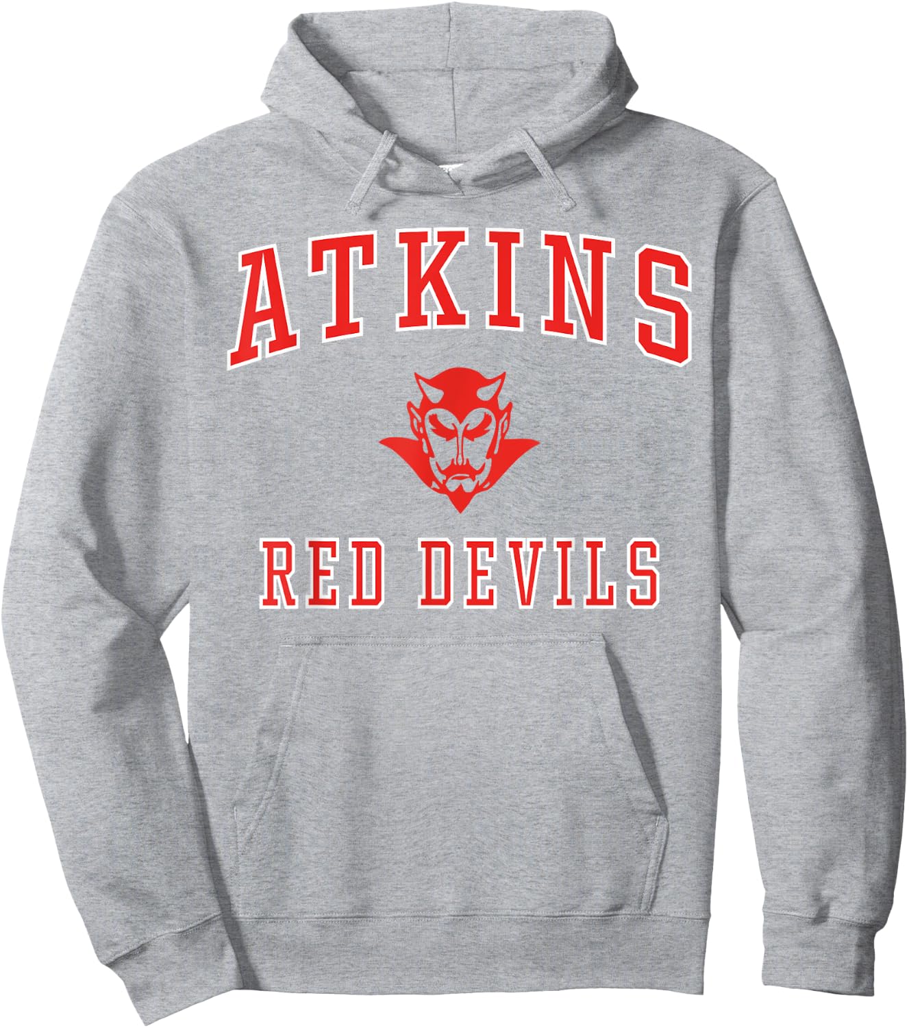 Atkins High School Red Devils C1 Hoodie - Hoodie | Ash