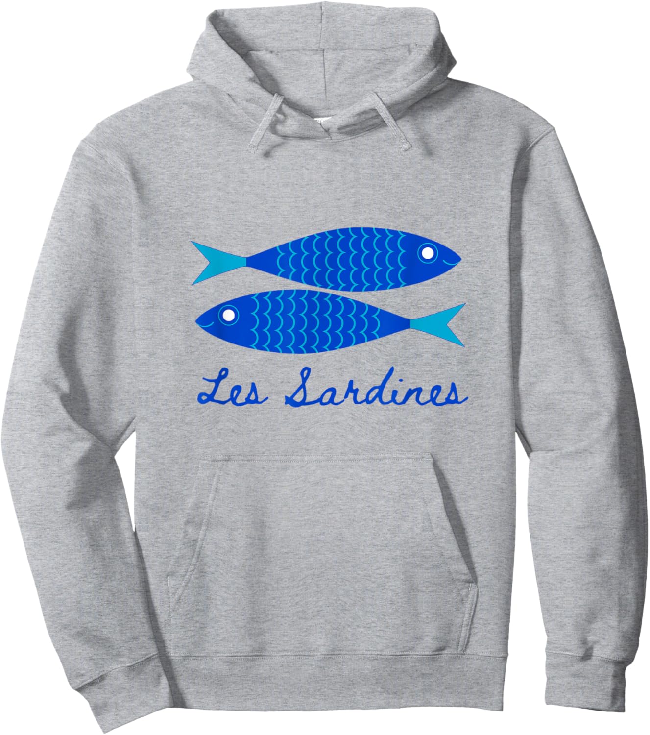 Les sardines fisherman aesthetic coastal sardine fish Hoodie - Hoodie | Ash