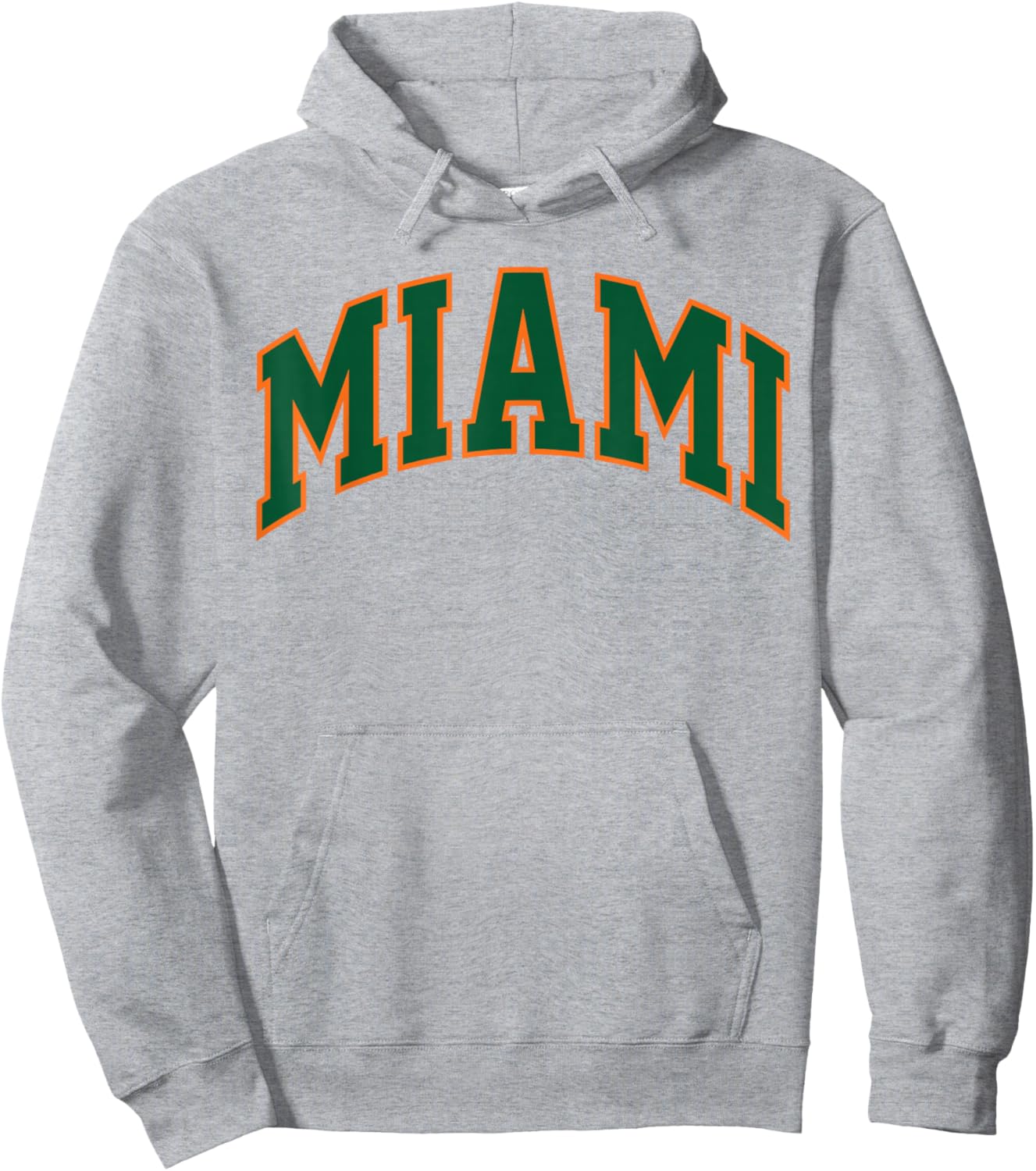 Retro Miami Men Miami Women Vintage Orange Green FL Souvenir Hoodie - Hoodie | Ash