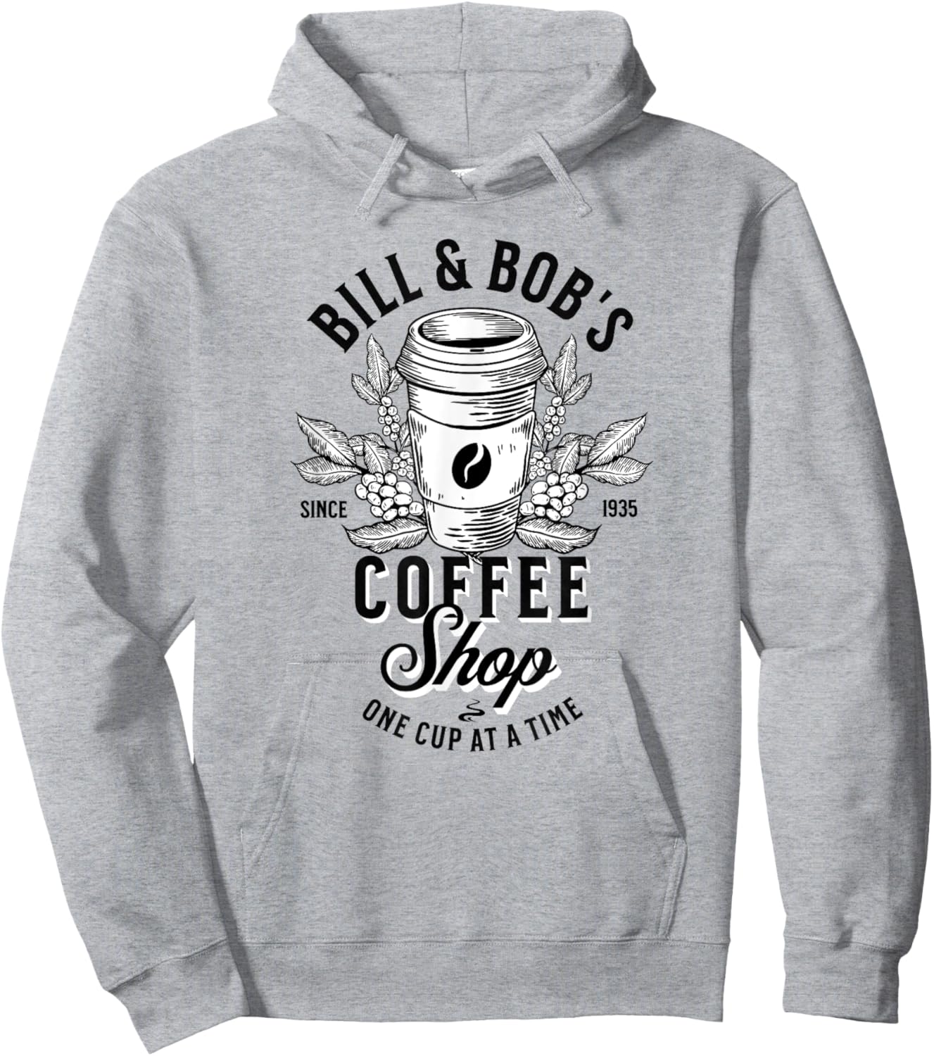 Bill and Bob's Coffee Shop AA Recovery Hoodie - Hoodie | Ash