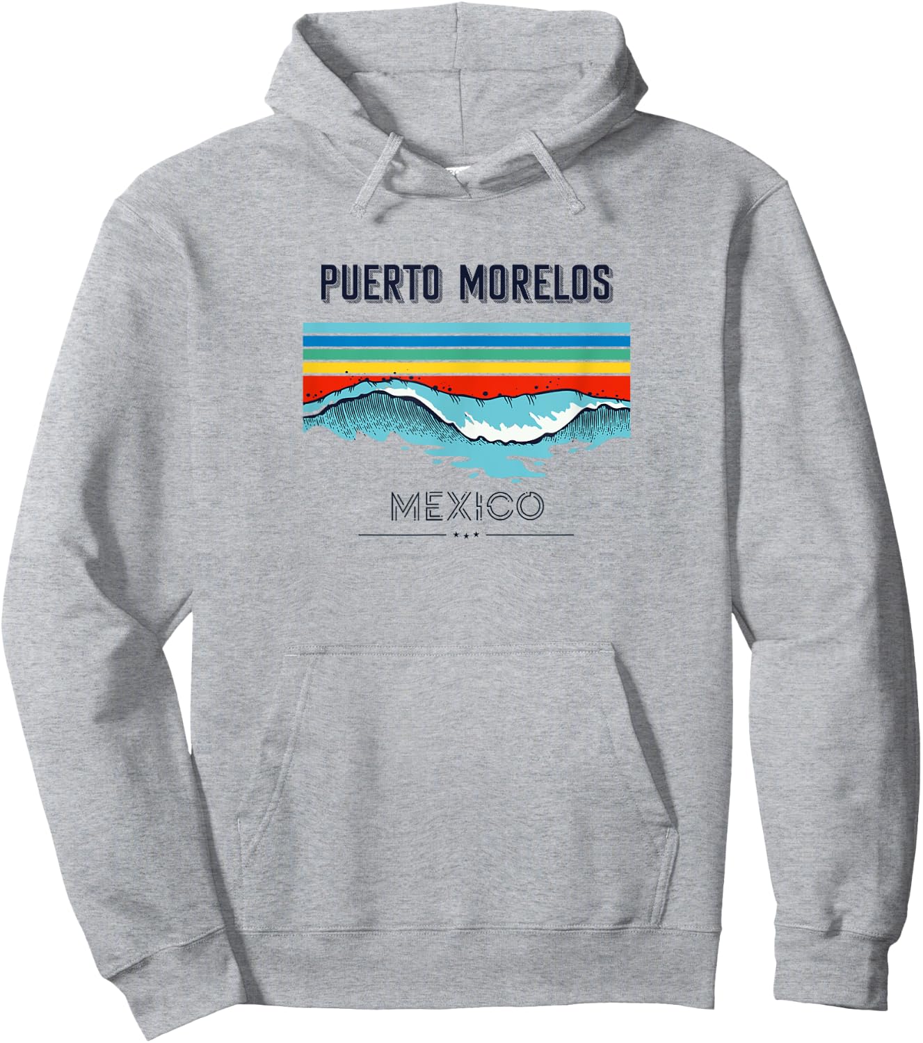 Puerto Morelos Souvenir - Mexico Reminder Hoodie - Hoodie | Ash