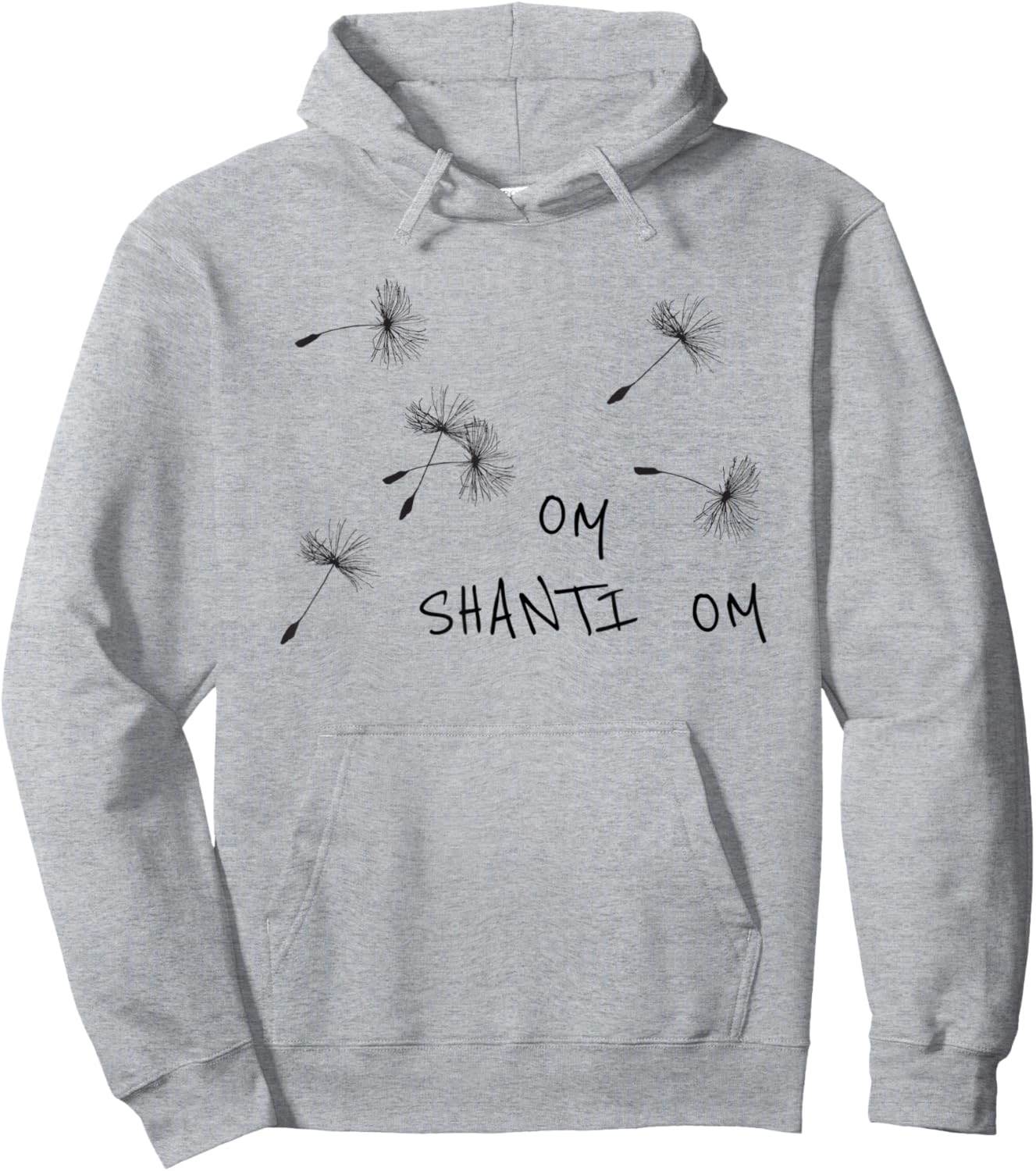 Meditation Saying Om Shanti Om Meditating Yoga Hoodie - Hoodie | Ash