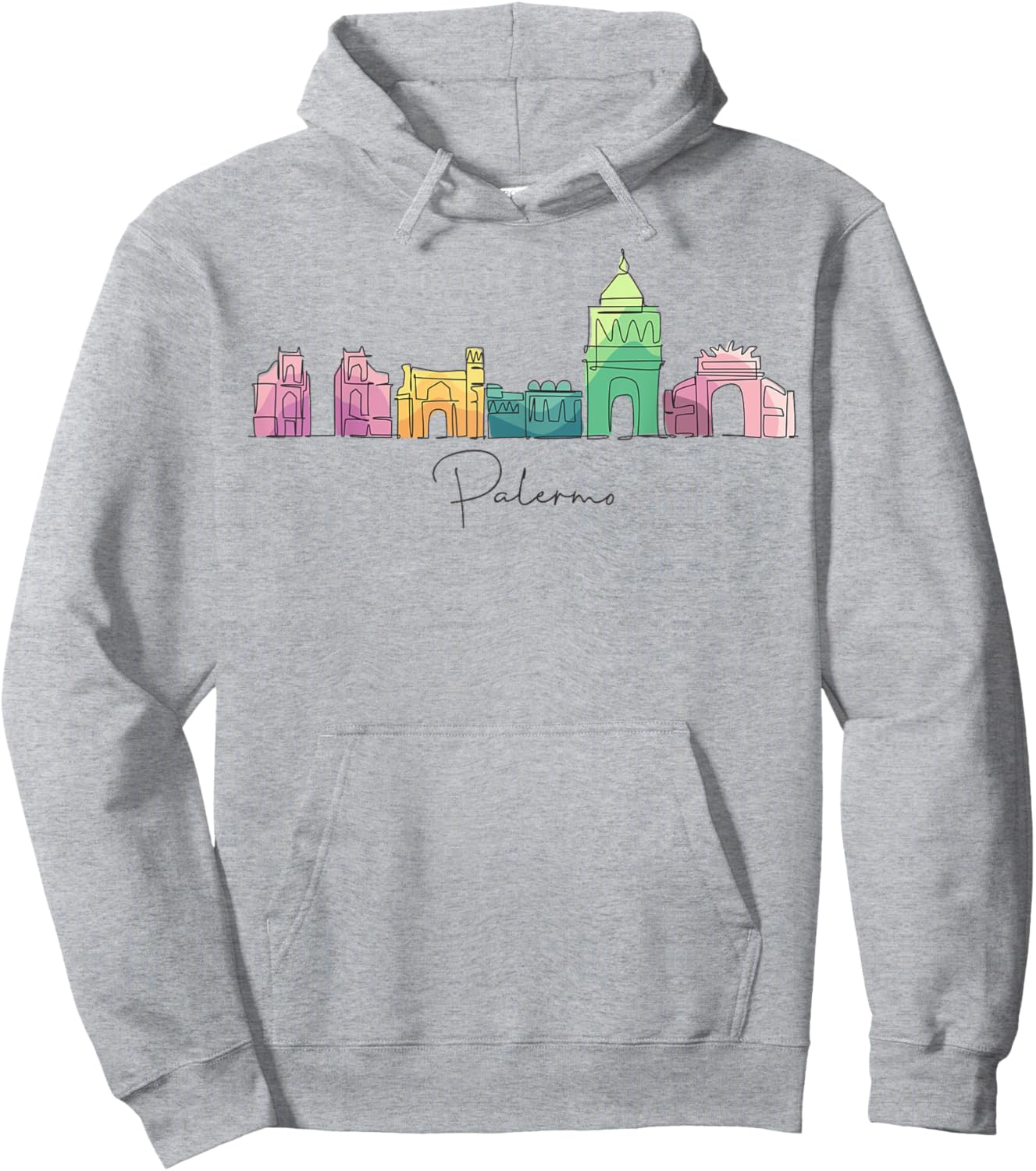 Palermo Sicily Europe Traveling European Italian Vacation Hoodie - Hoodie | Ash