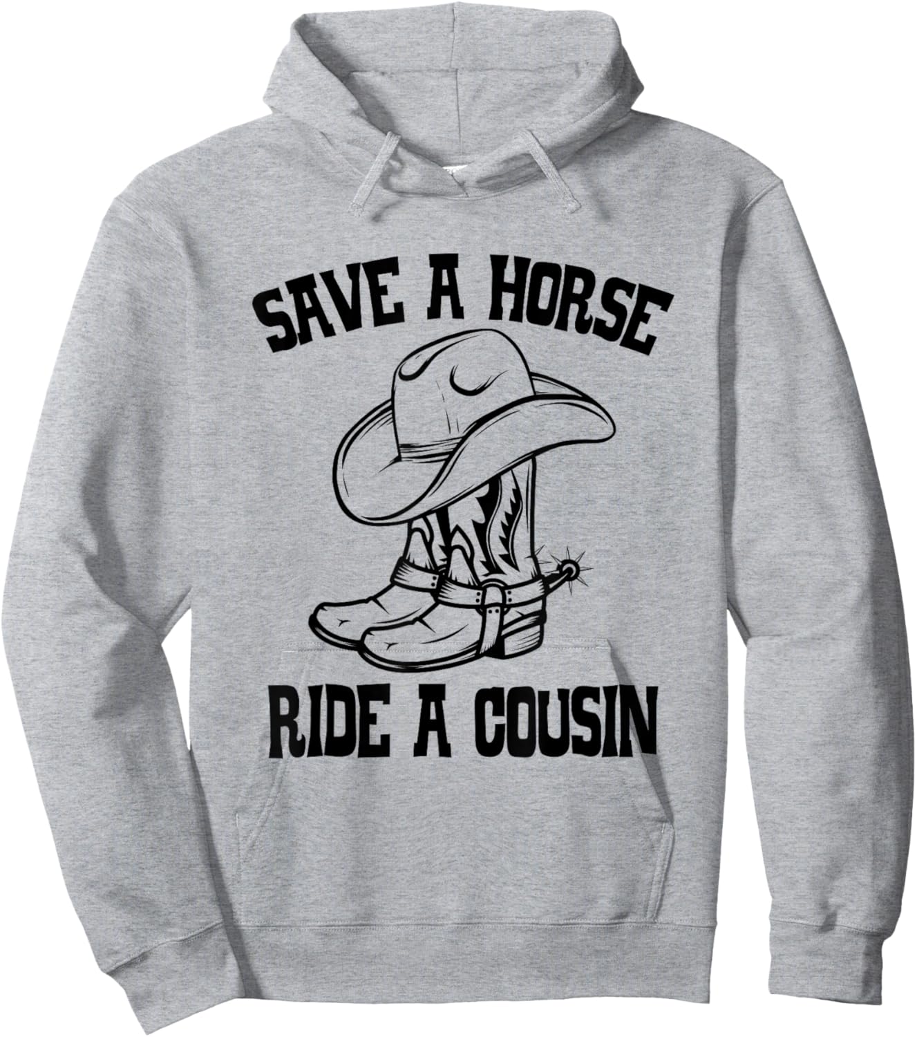 Save A Horse Ride A Cousin All Trash No Trailer Trash Y'all Hoodie - Hoodie | Ash