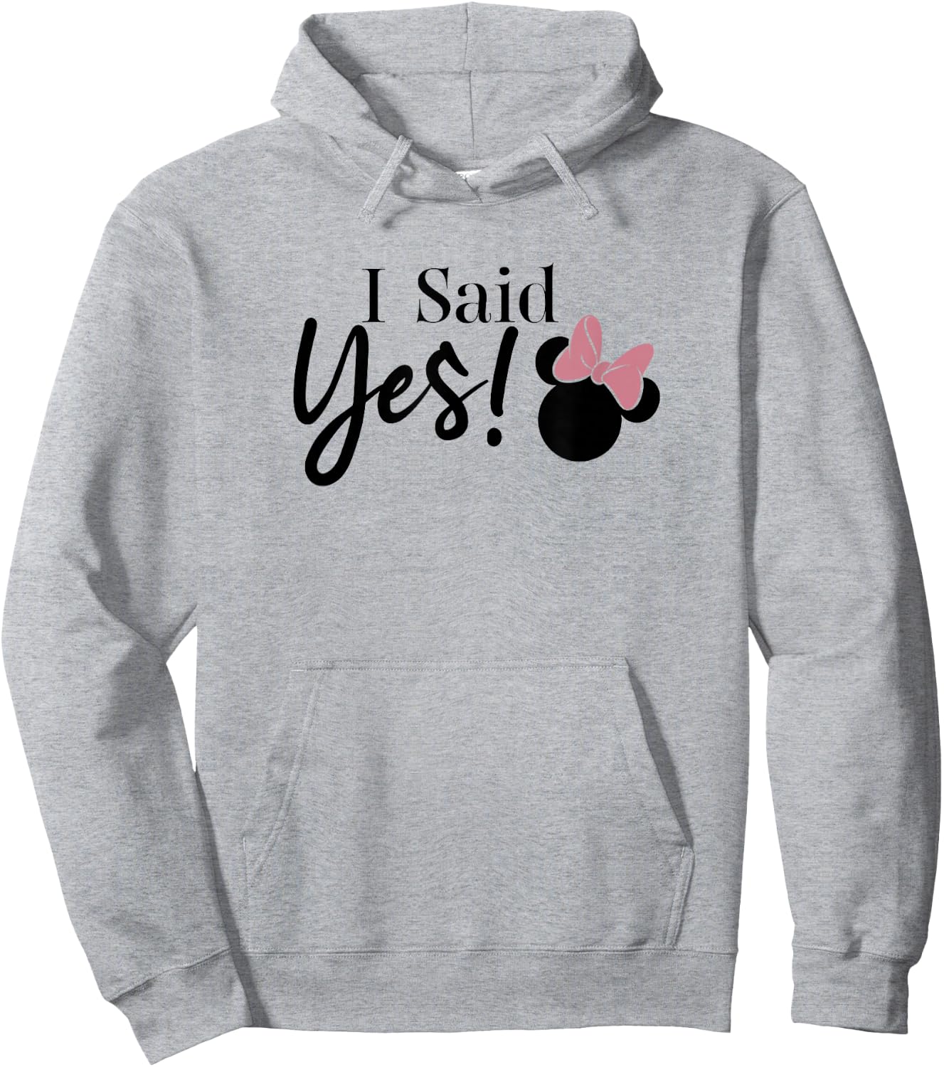 Disney Mickey & Friends Minnie Mouse I Said Yes V2 Hoodie - Hoodie | Ash