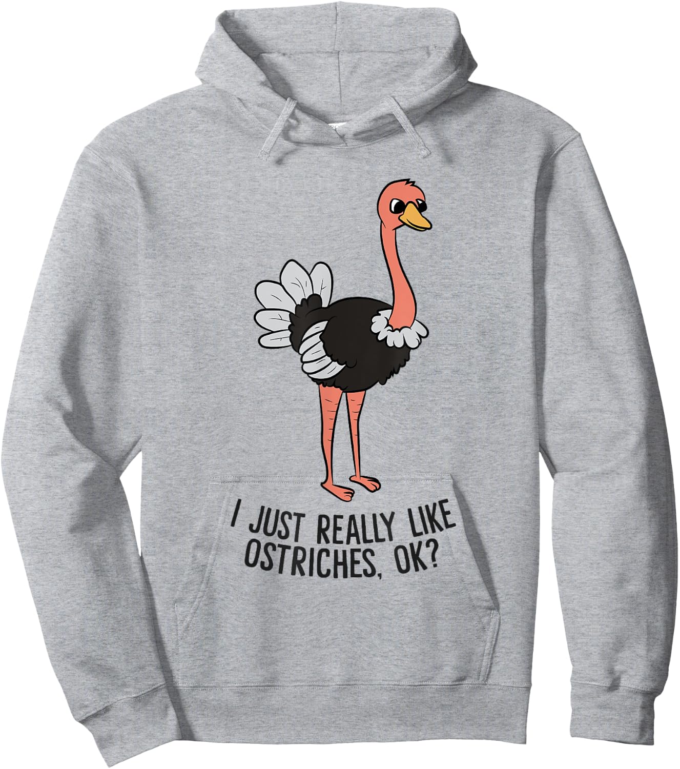 Funny Ostrich I Just Really Like Ostrich Ok Funny Ostrich Hoodie - Hoodie | Ash