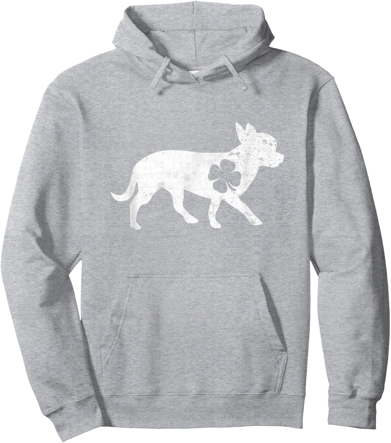 Chihuahua Dog Four-Leaf-Clover Irish Patricks Day Gift Men Women Kids Hoodie - Hoodie | Ash