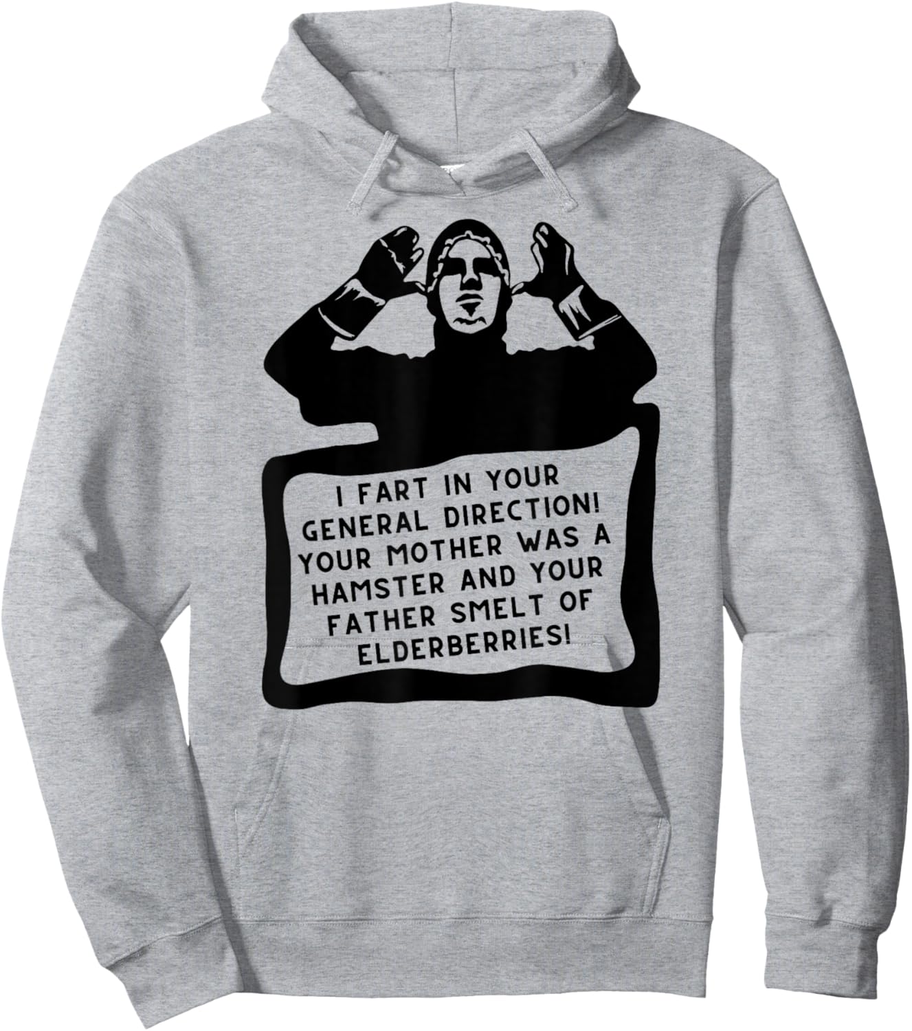 Funny French Insult Hoodie - Hoodie | Ash