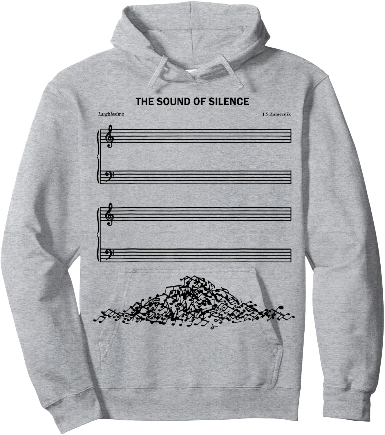 The Sound Of Silence Funny Musical Hoodie - Hoodie | Ash