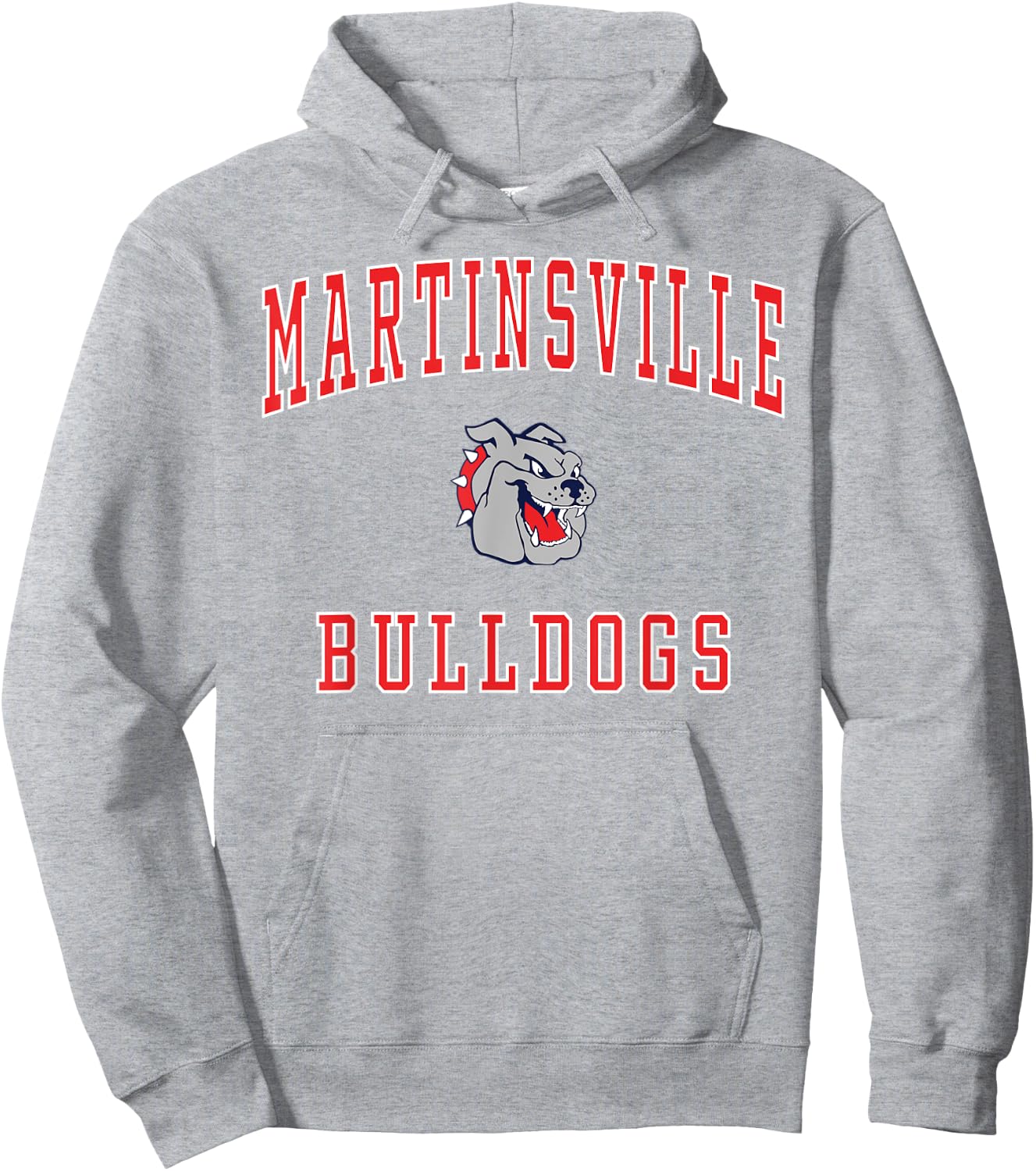 Martinsville High School Bulldogs Hoodie - Hoodie | Ash