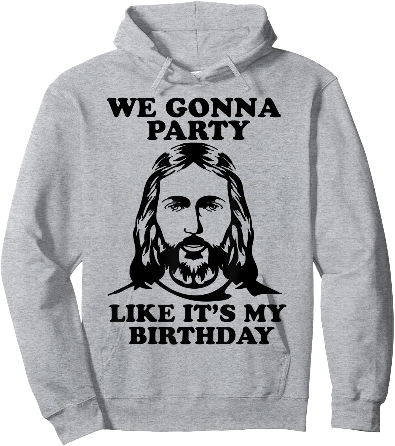 Funny We Gonna Party Like It's My Birthday Jesus Christmas Hoodie - Hoodie | Ash