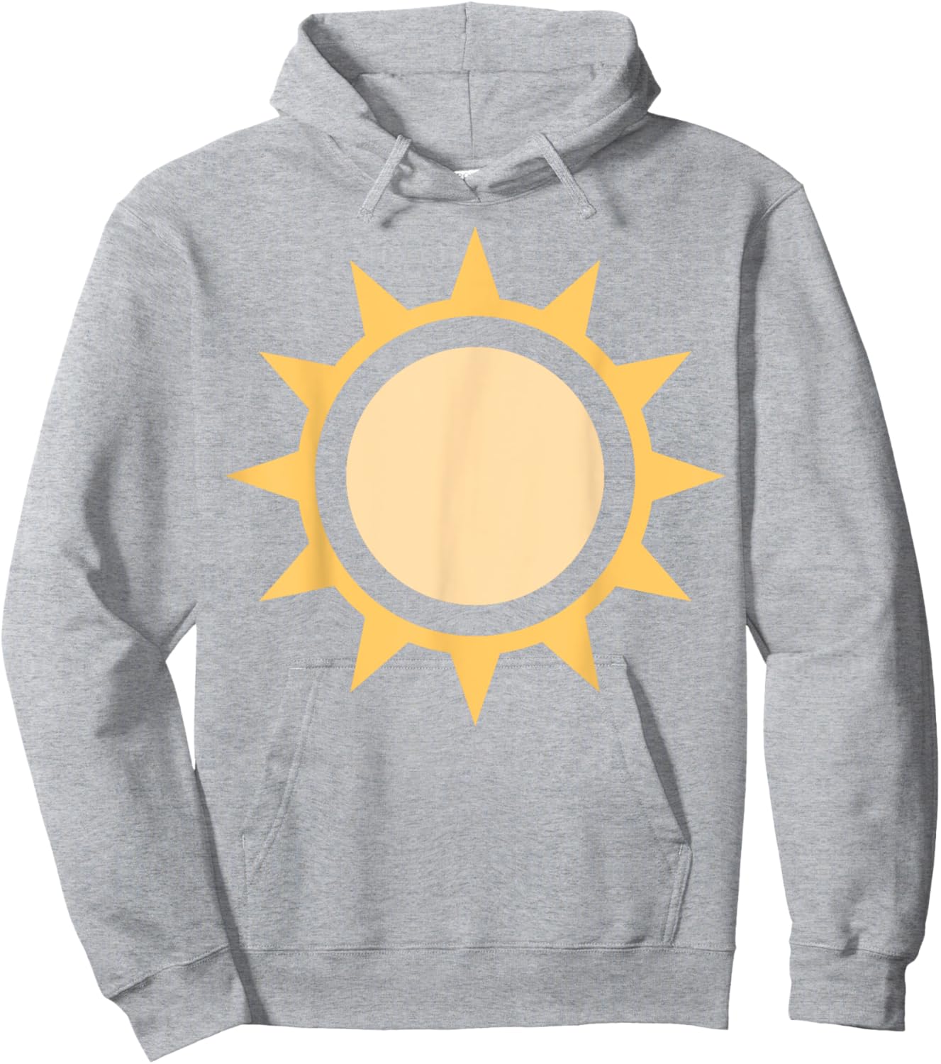Sun Simple Sun Icon Design For Sunshine Summer Fun Hoodie - Hoodie | Ash