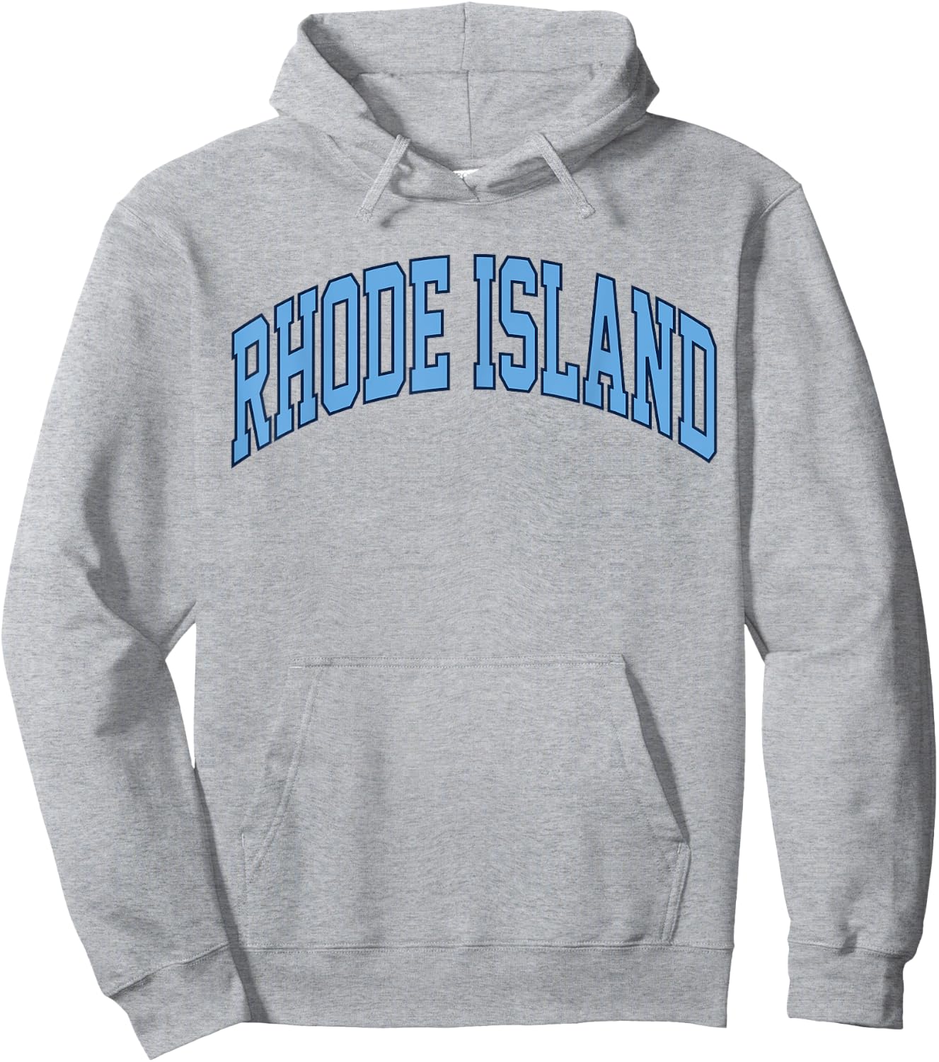 Retro Rhode Island Souvenir Classic Rhode Island Blue RI Hoodie - Hoodie | Ash