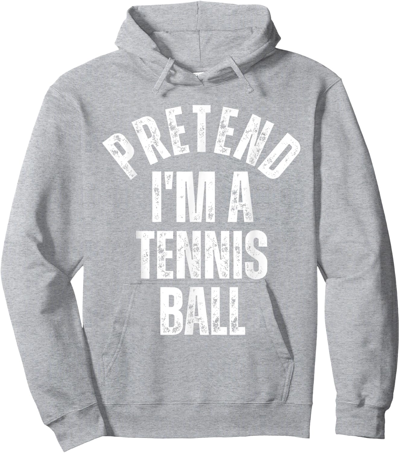 Pretend I'm a Tennis Ball Funny Lazy Halloween Costume Hoodie - Hoodie | Ash