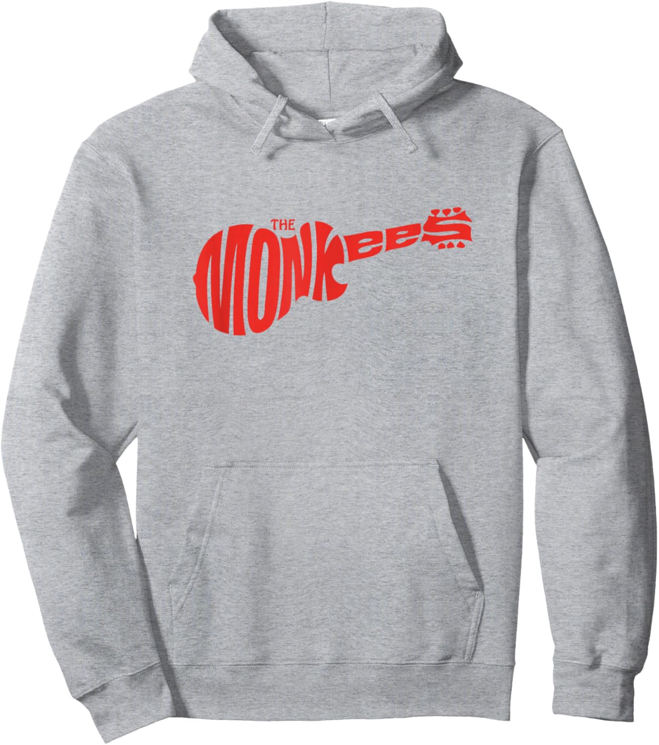 The Monkees Classic Red Guitar Logo White Hoodie - Hoodie | Ash