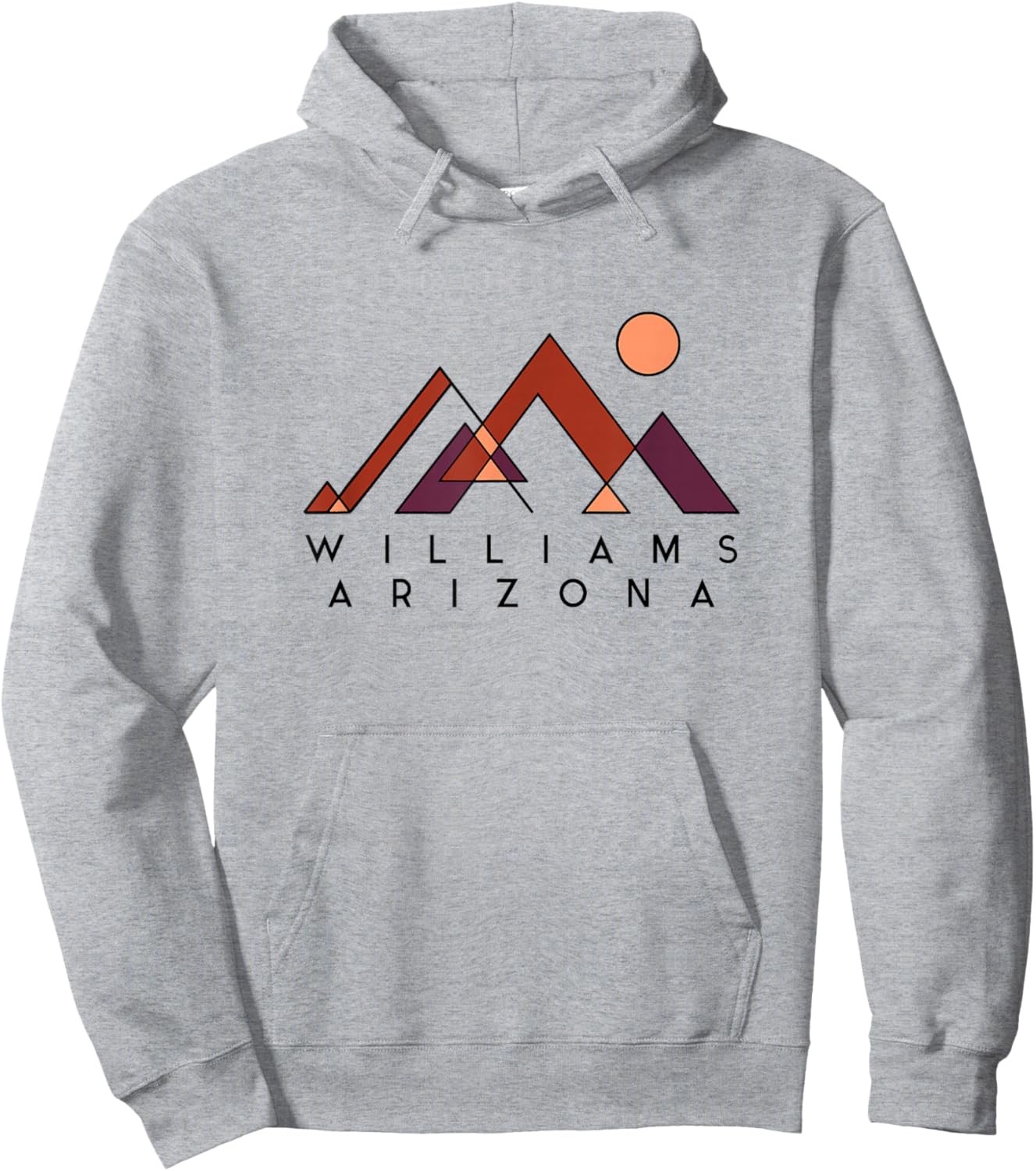 Williams Arizona | Williams Arizona Abstract | Williams AZ Hoodie - Hoodie | Ash