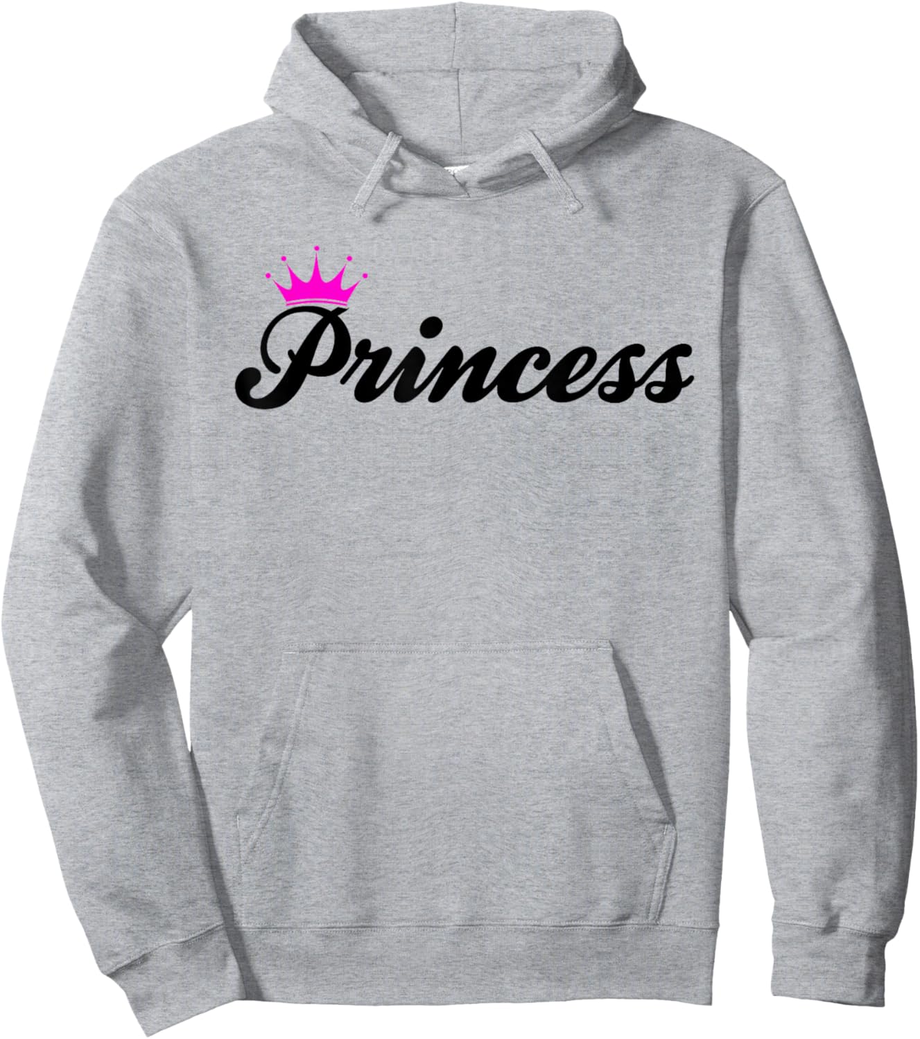 Cute Princess Pink Crown Funny Gifts: Girls Kids Women Party Hoodie - Hoodie | Ash