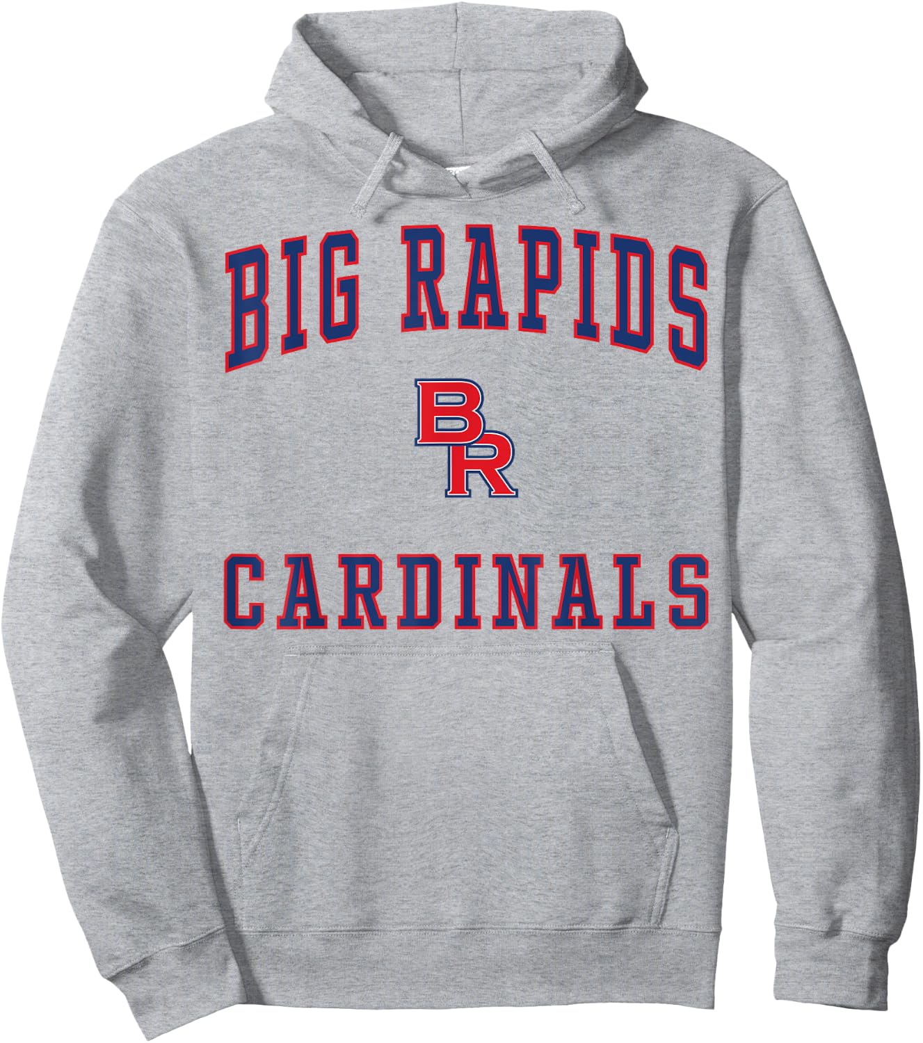 Big Rapids High School Cardinals Hoodie - Hoodie | Ash
