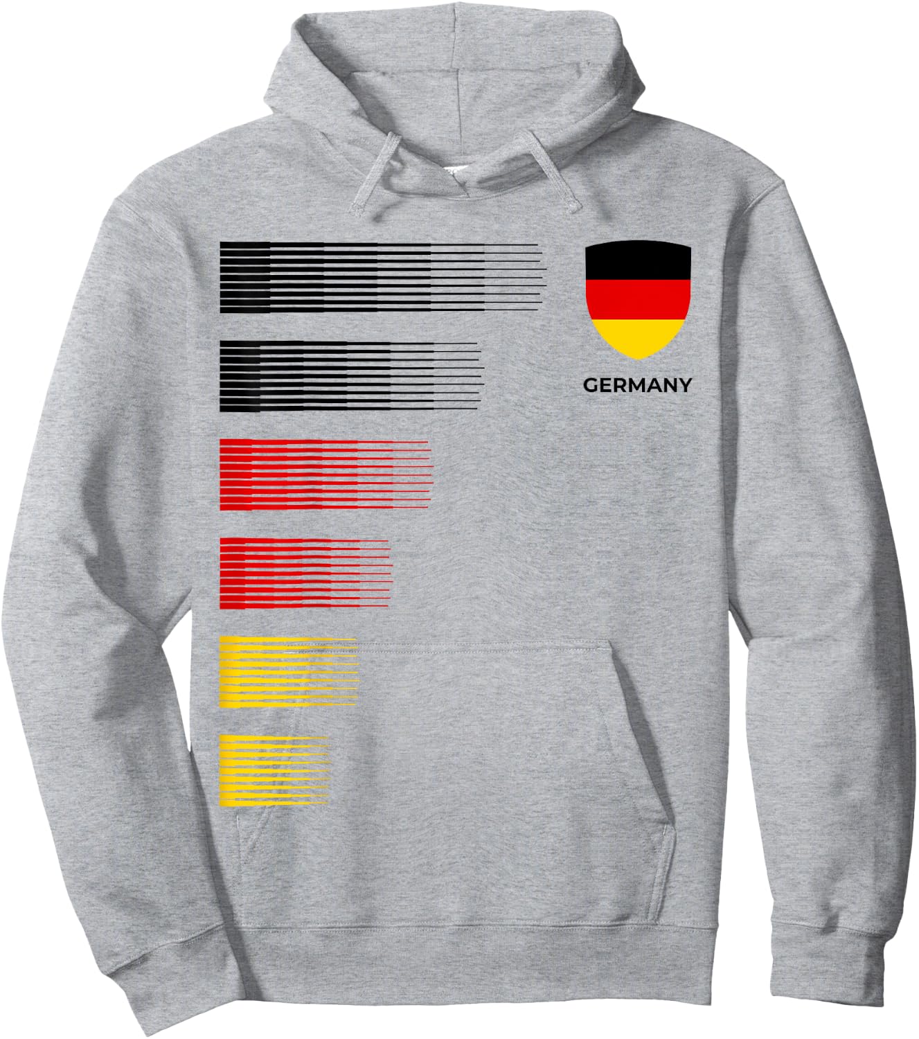 Germany Flag Emblem Patriotic German National Pride Hoodie - Hoodie | Ash