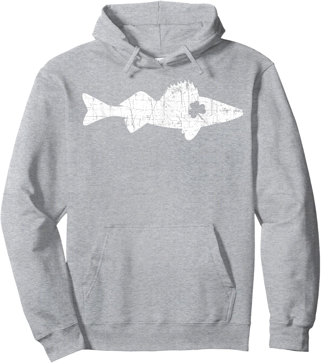 Walleye Fishing St. Patrick Day Fishermen Hoodie - Hoodie | Ash