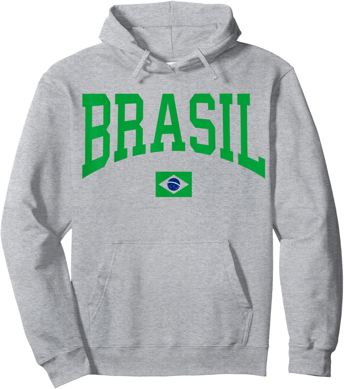 Brazil T Shirt Women Men Kids Brasil Gift Brazilian Flag Hoodie - Hoodie | Ash