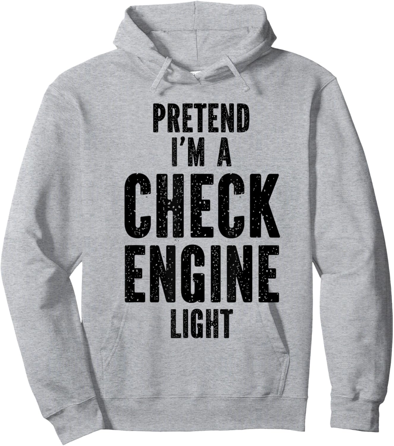 Pretend I'm a Check Engine Light Halloween Car Guys Costume Hoodie - Hoodie | Ash