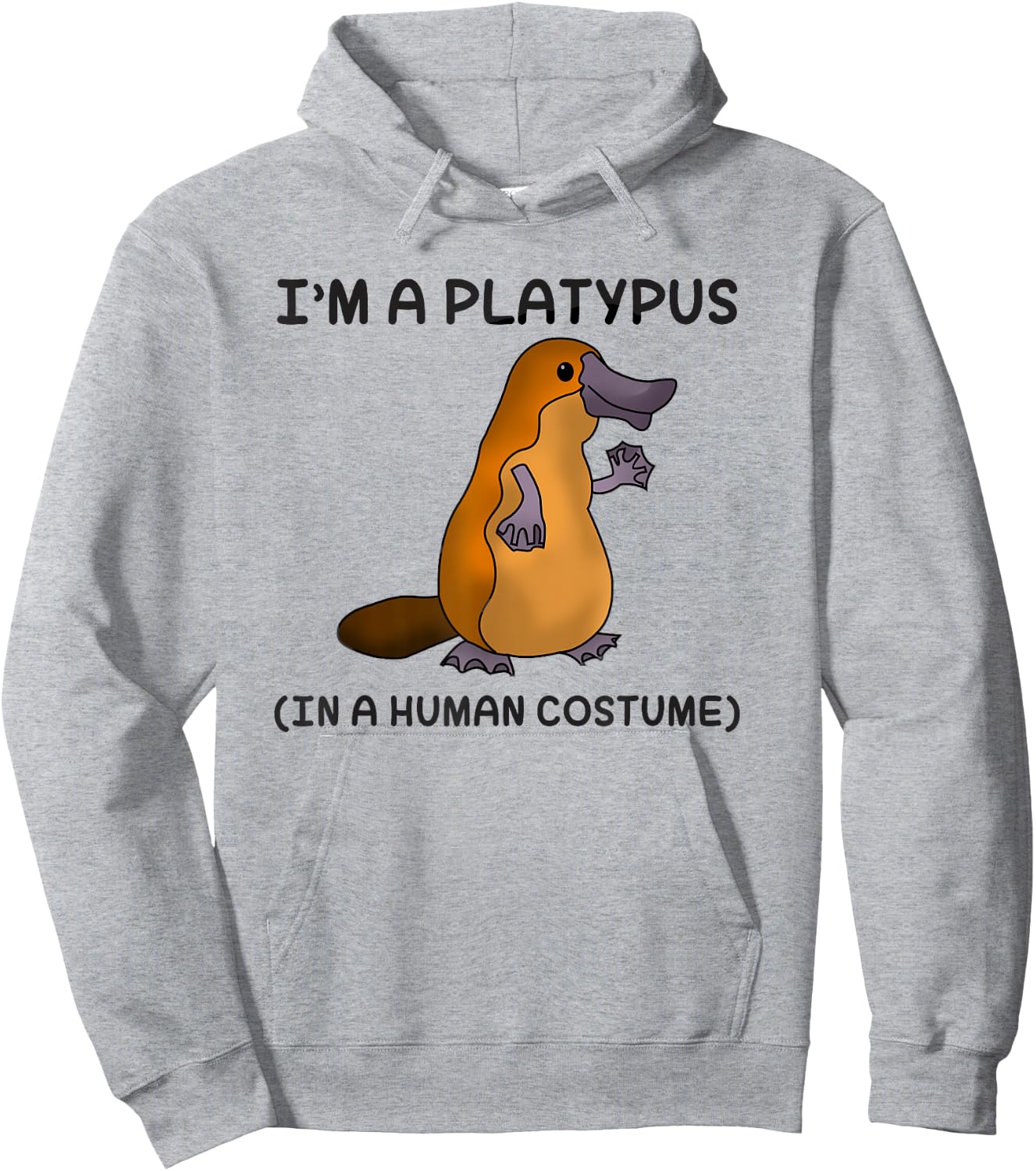 Platypus in a Human Costume Shirt for Kids Hoodie - Hoodie | Ash