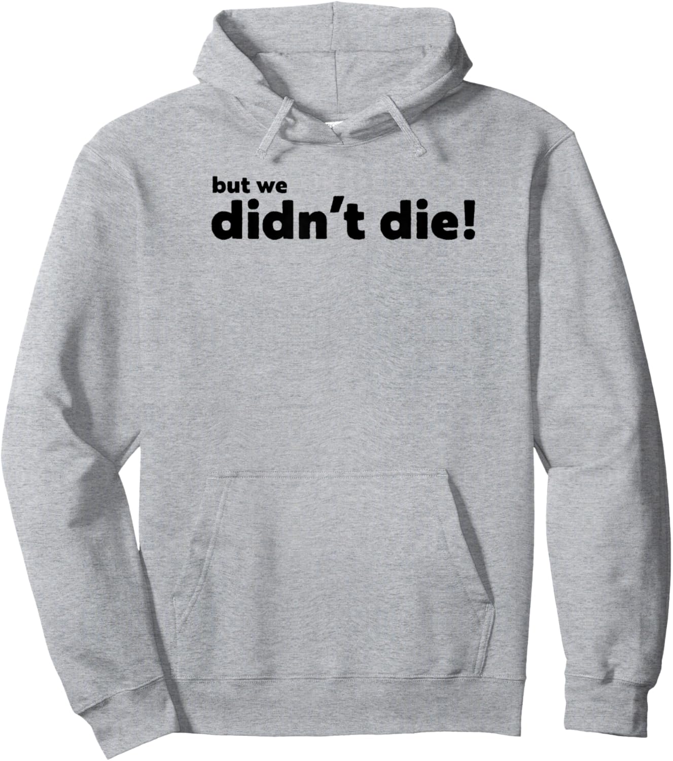 Funny Adventure Graphics, BUT WE Didn't DIE Hoodie - Hoodie | Ash